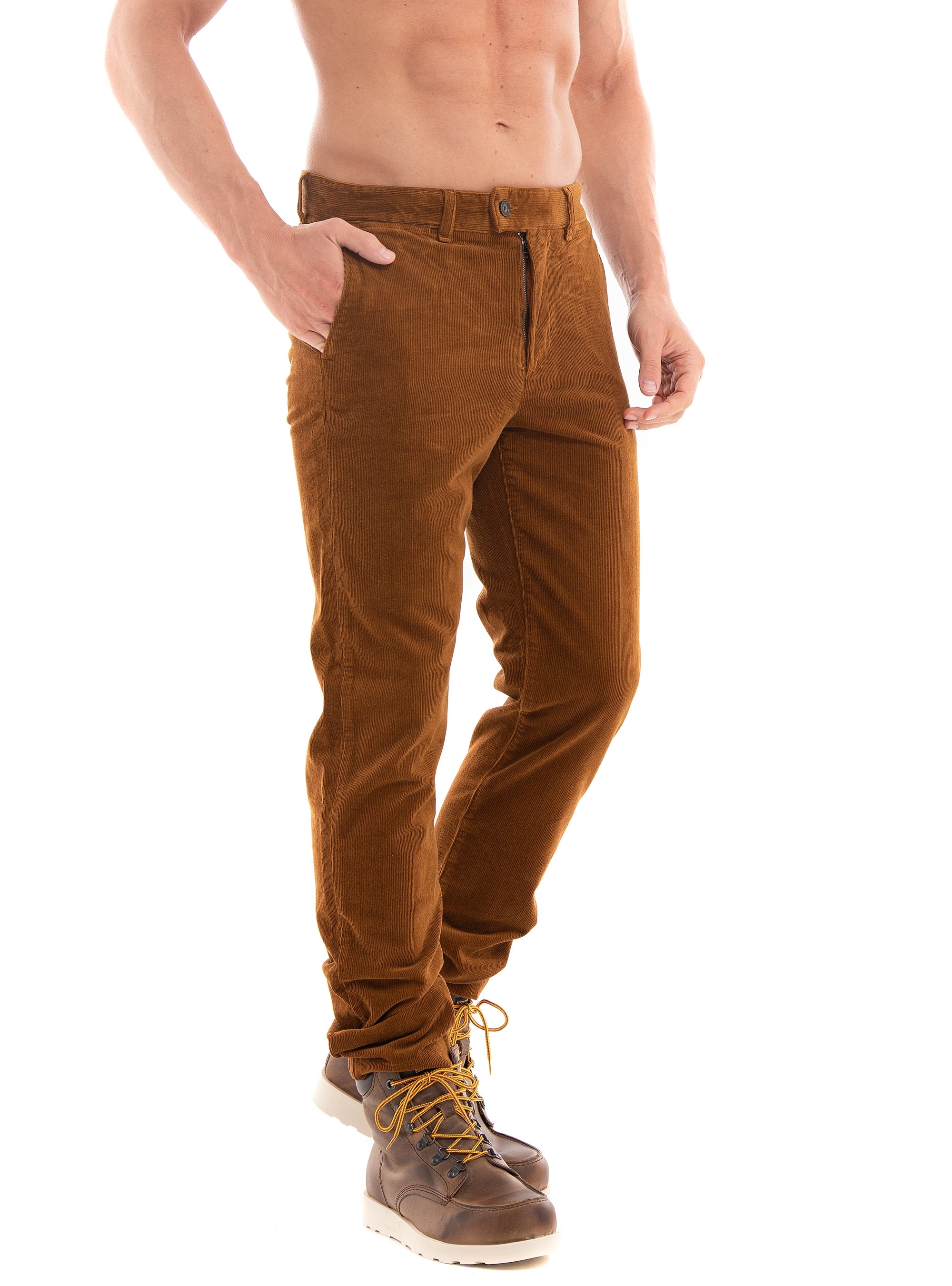 Gant Allister Regular Fit Corduroy Chinos - Light Brown