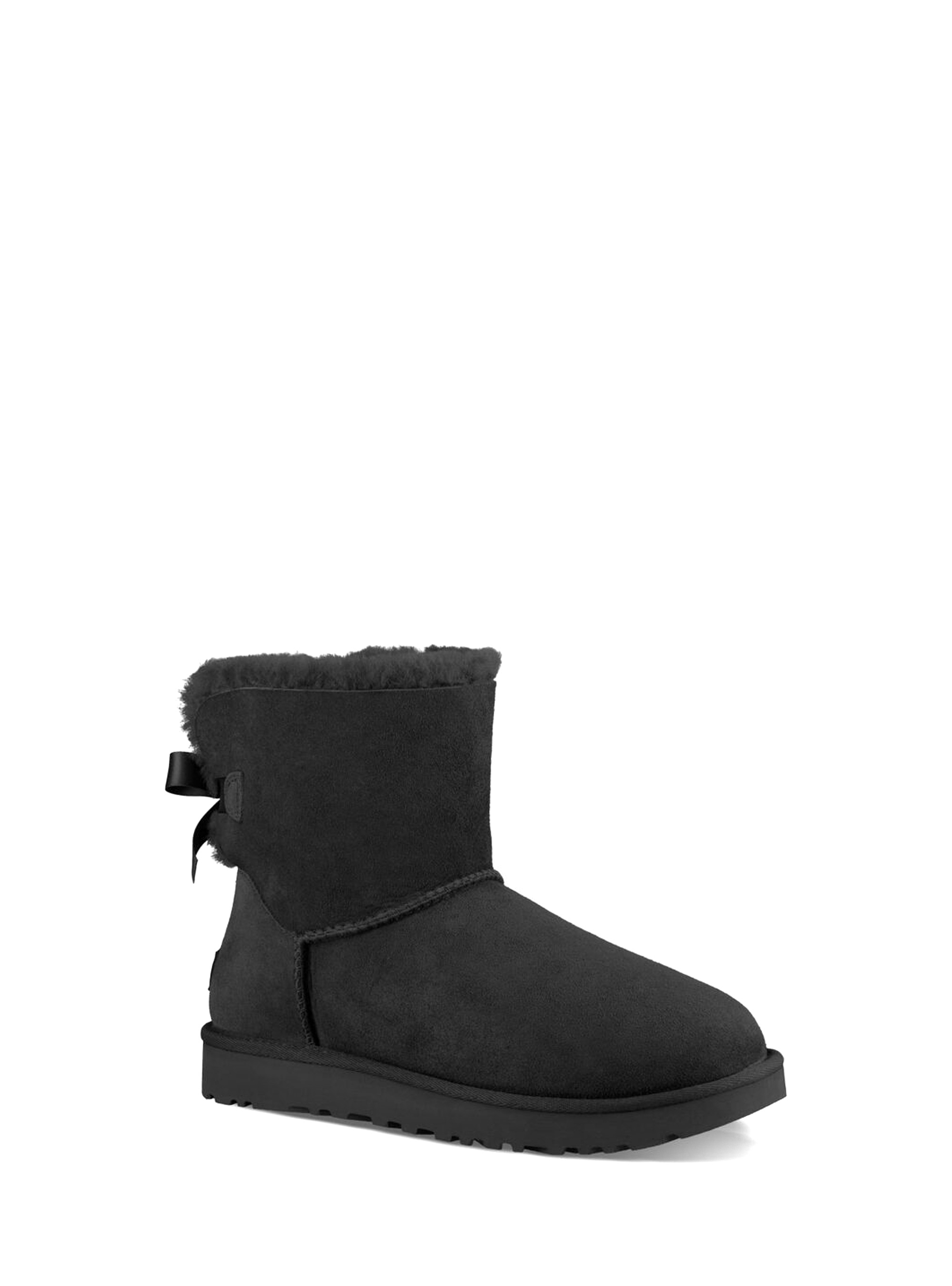 Ugg Mini Bailey Bow II Ankle Boots - Black