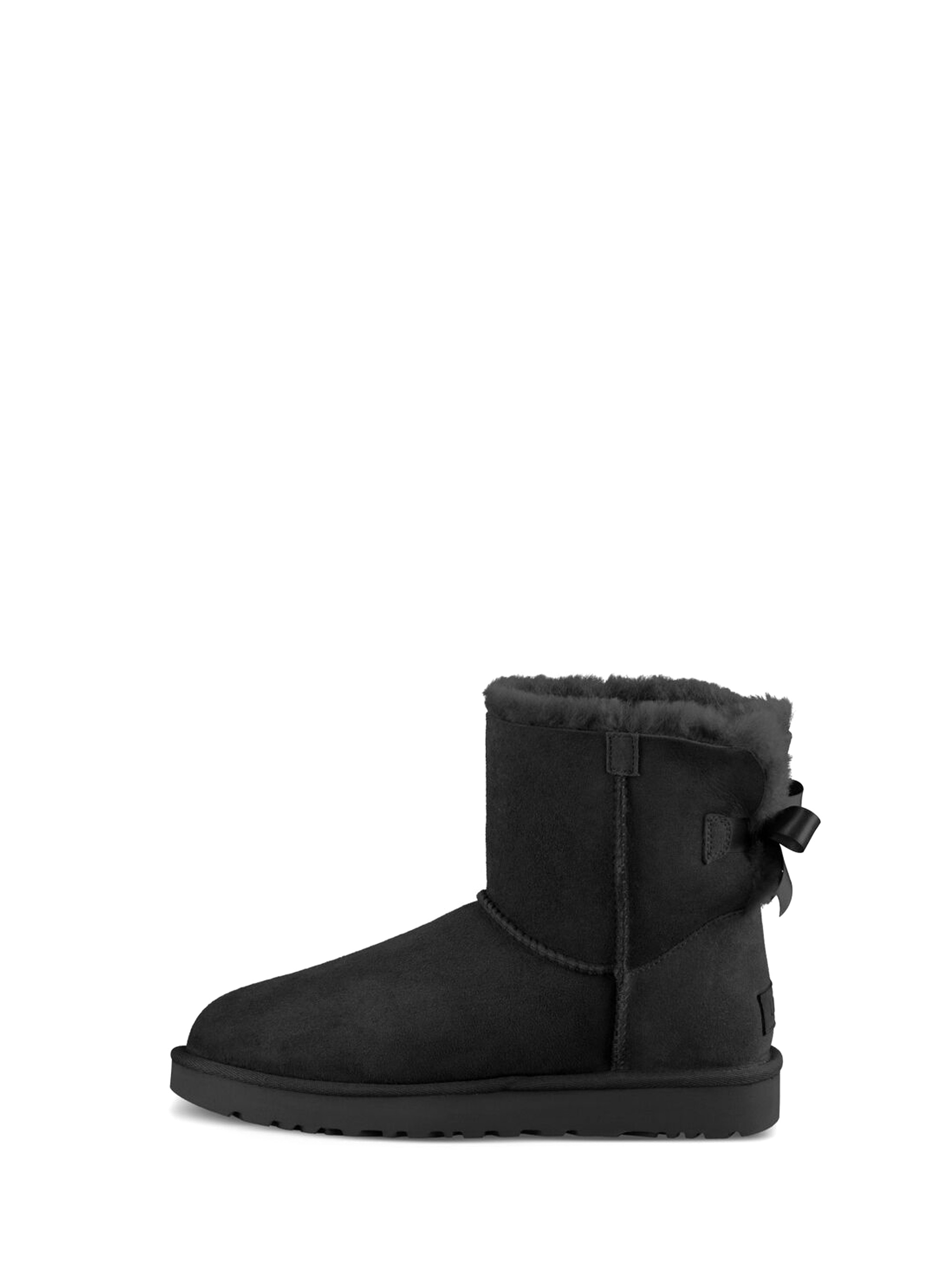 Ugg Mini Bailey Bow II Ankle Boots - Black