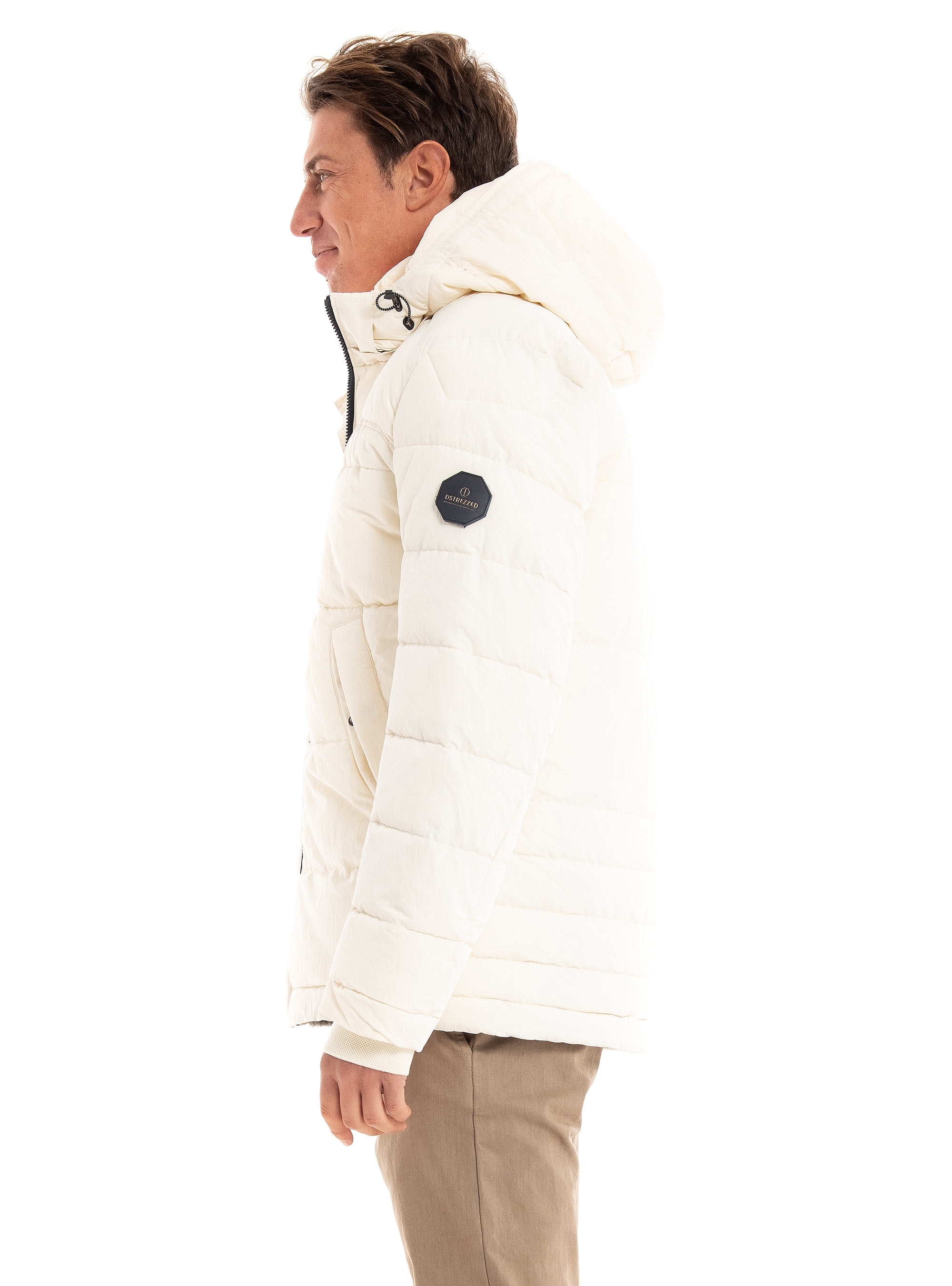 Dstrezzed Hooded Jacket Fancy Ripstop - Off White