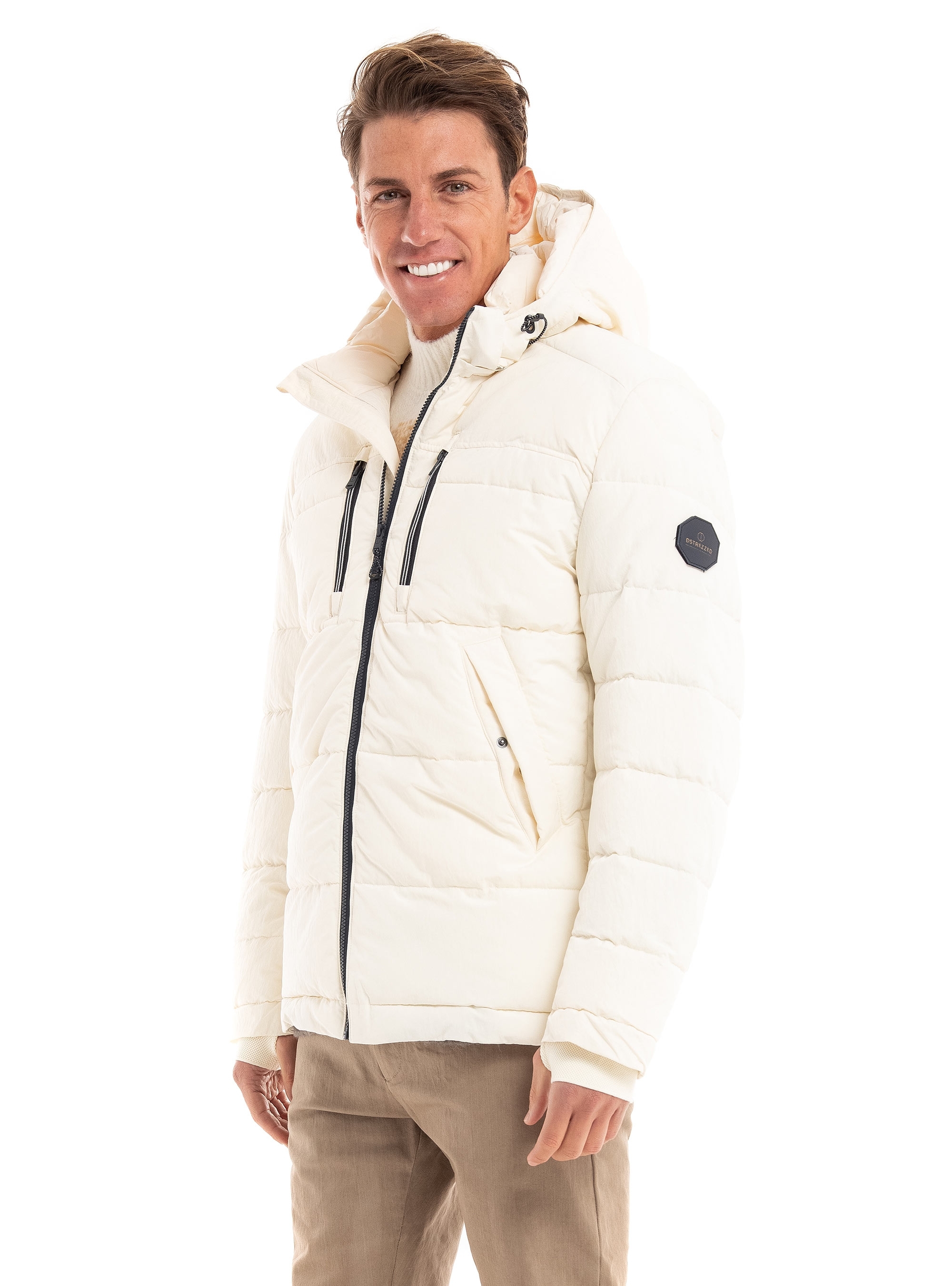 Dstrezzed Hooded Jacket Fancy Ripstop - Off White