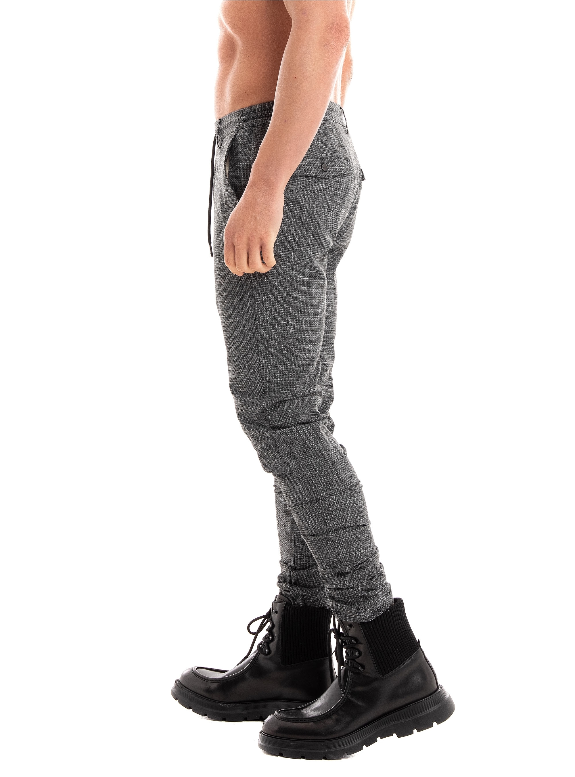 Dstrezzed Lancaster Tapered Jogger Structure Melange - Black