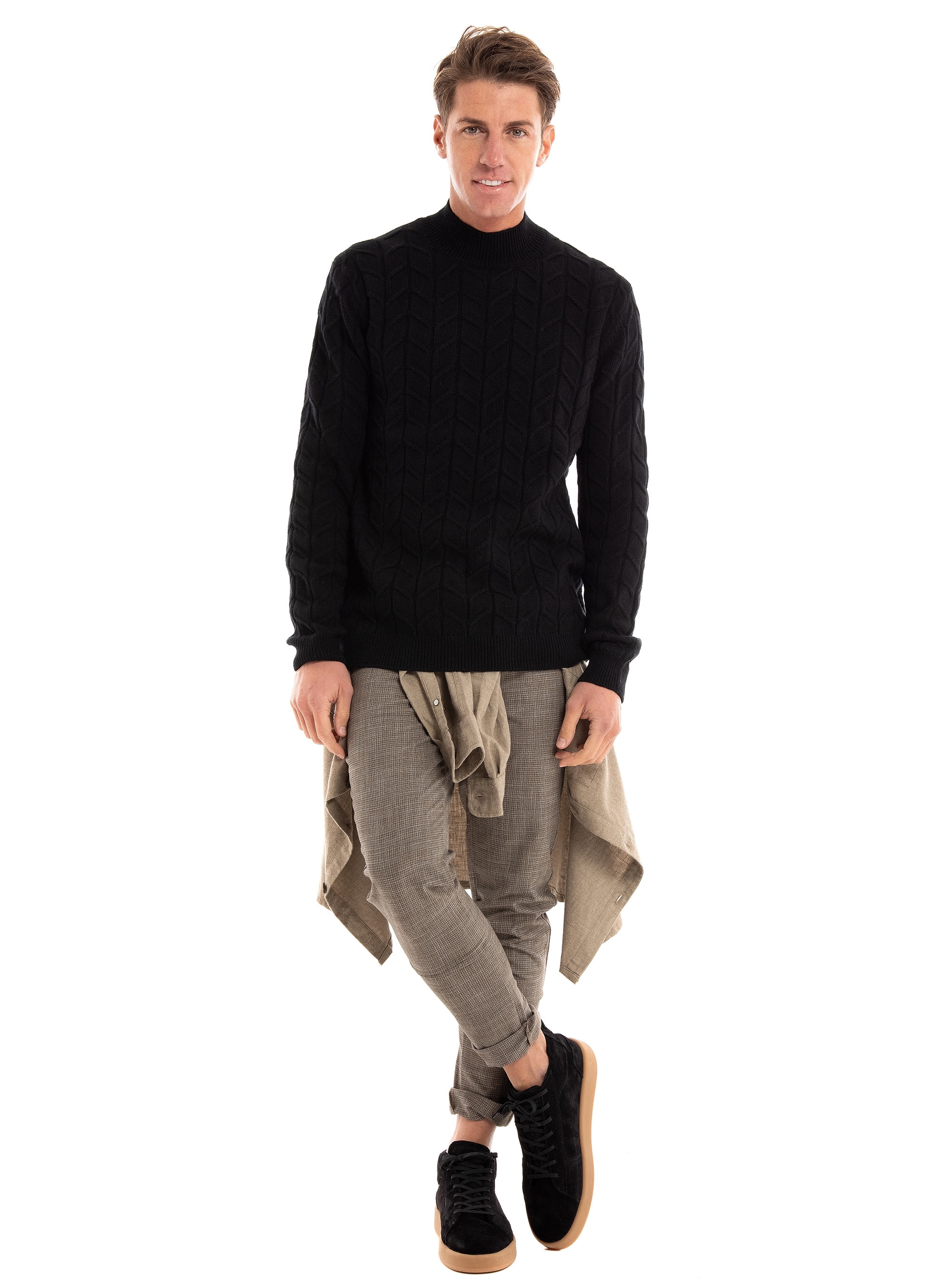 Dstrezzed Lancaster Tapered Jogger Structure Melange - Light Brown