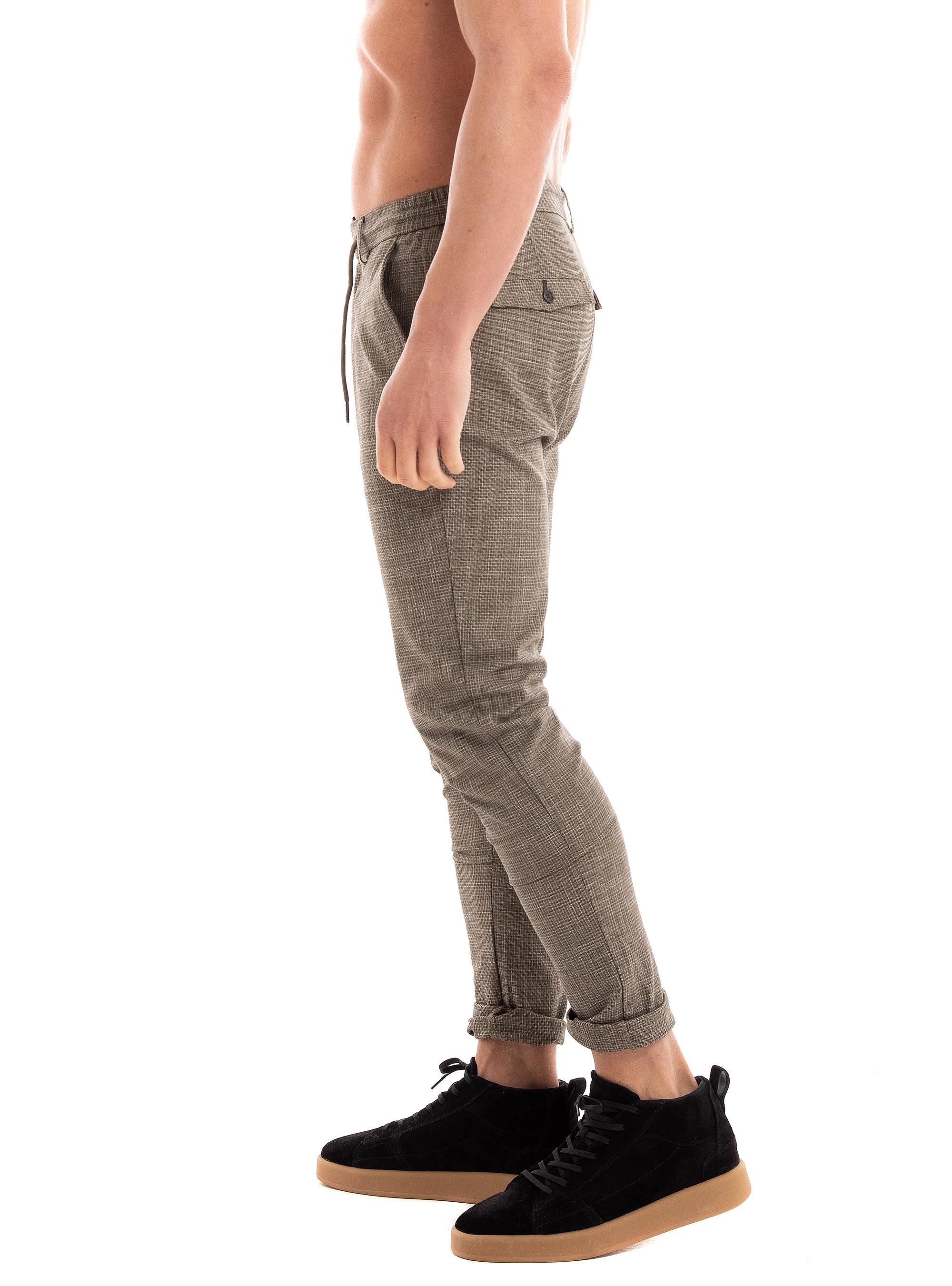 Dstrezzed Lancaster Tapered Jogger Structure Melange - Light Brown