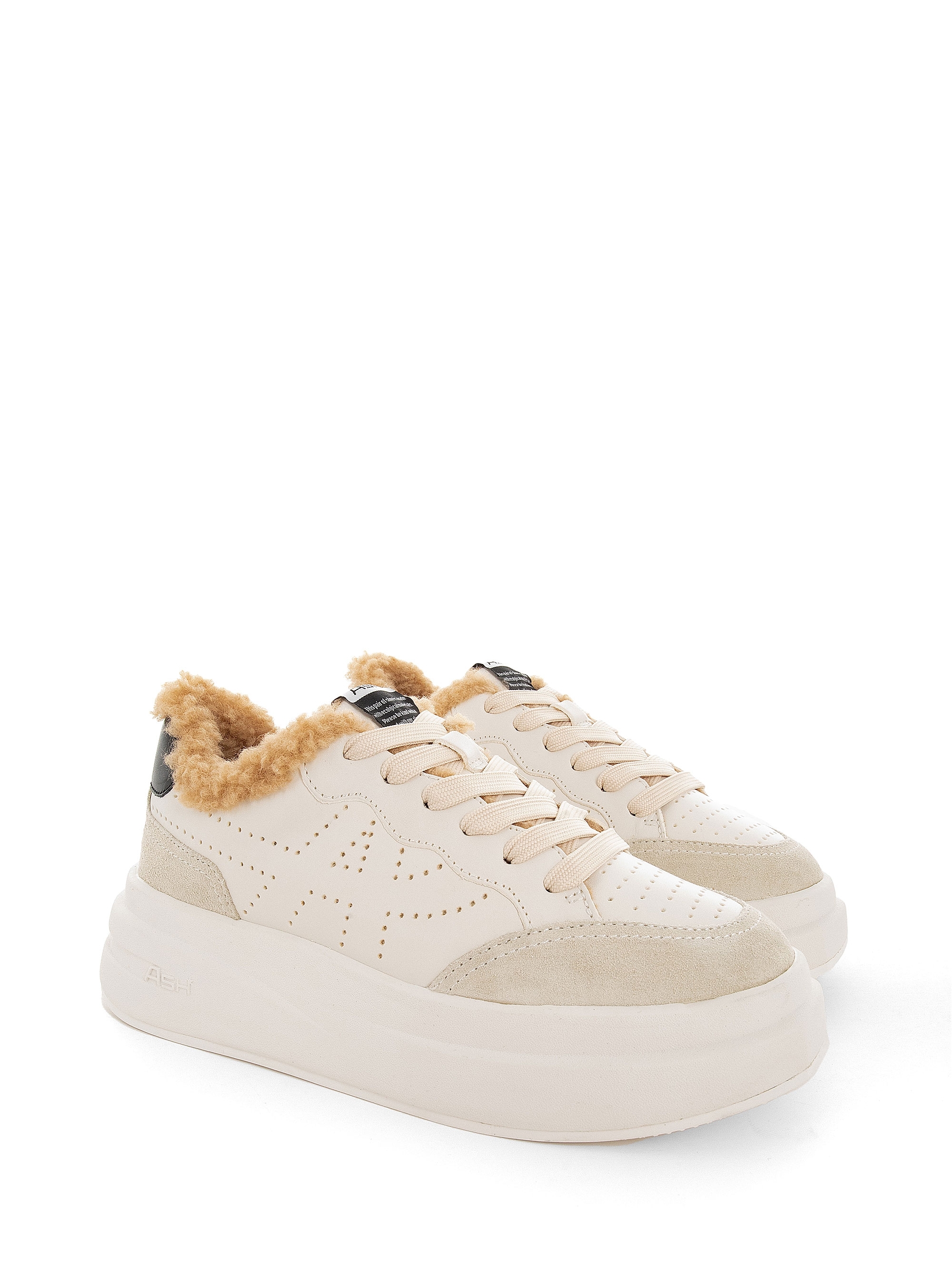 Ash Impuls Fur Sneakers - White