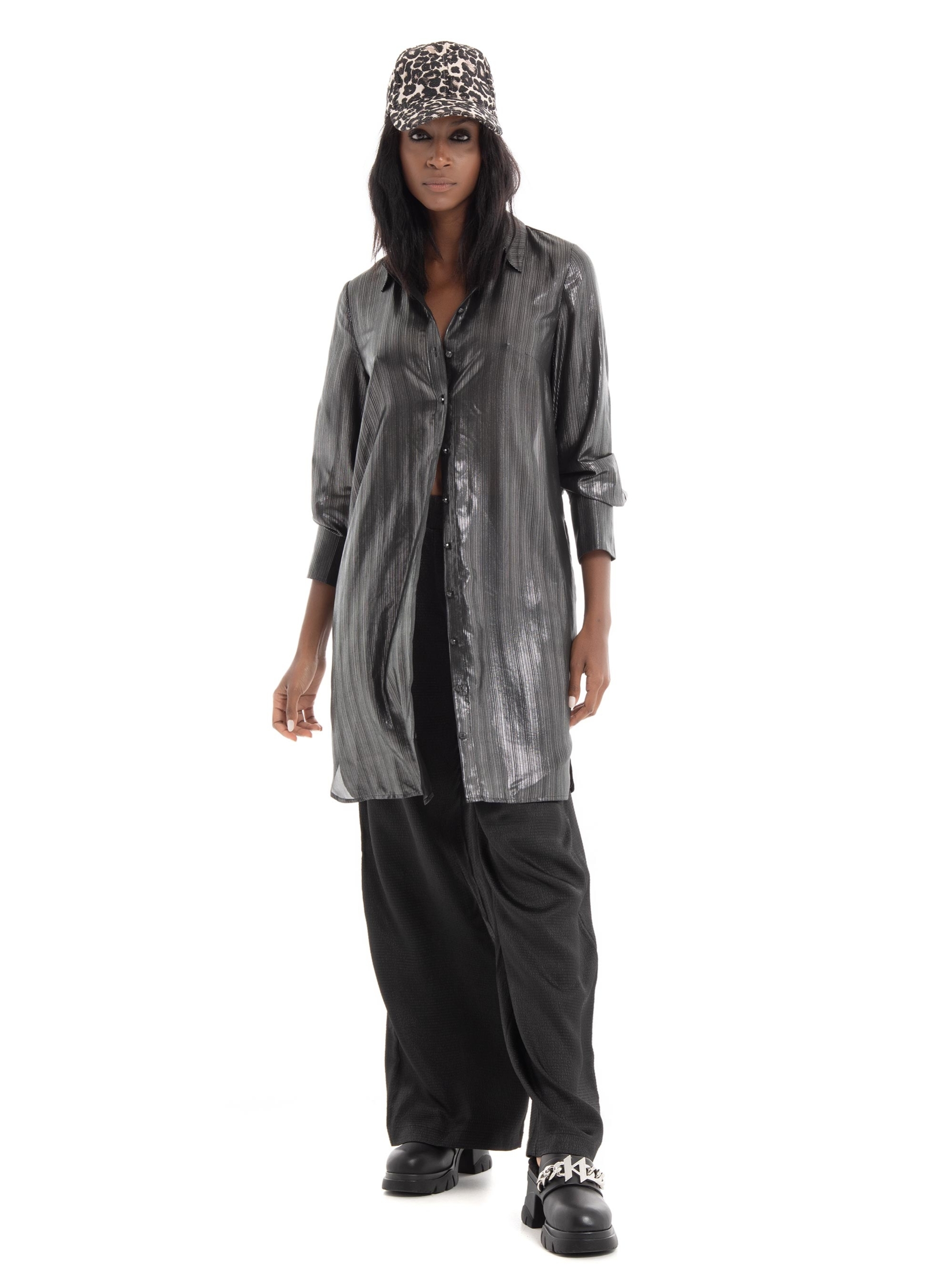 Superdry Studios Sparkle Shirt Dress - Black
