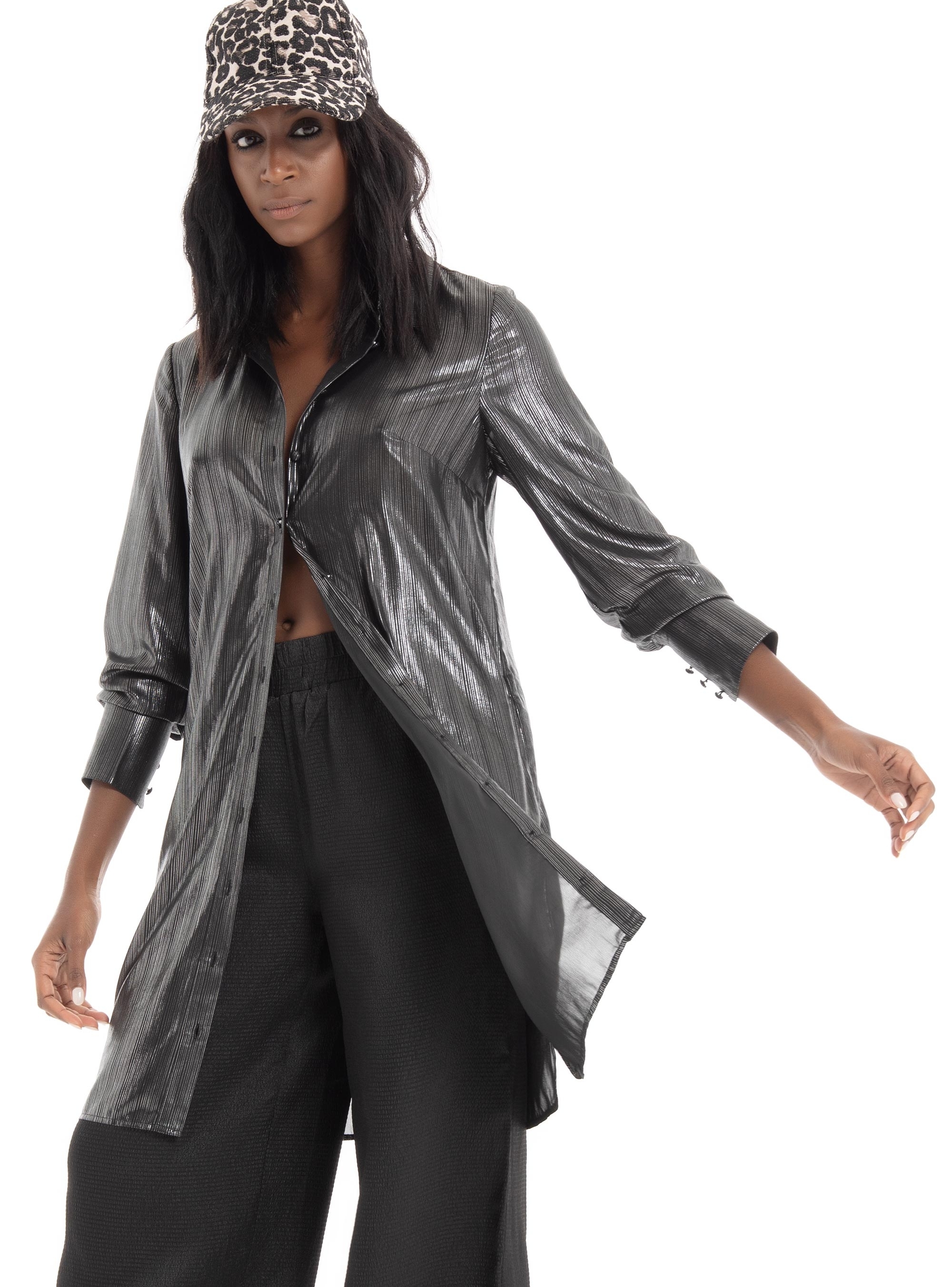 Superdry Studios Sparkle Shirt Dress - Black