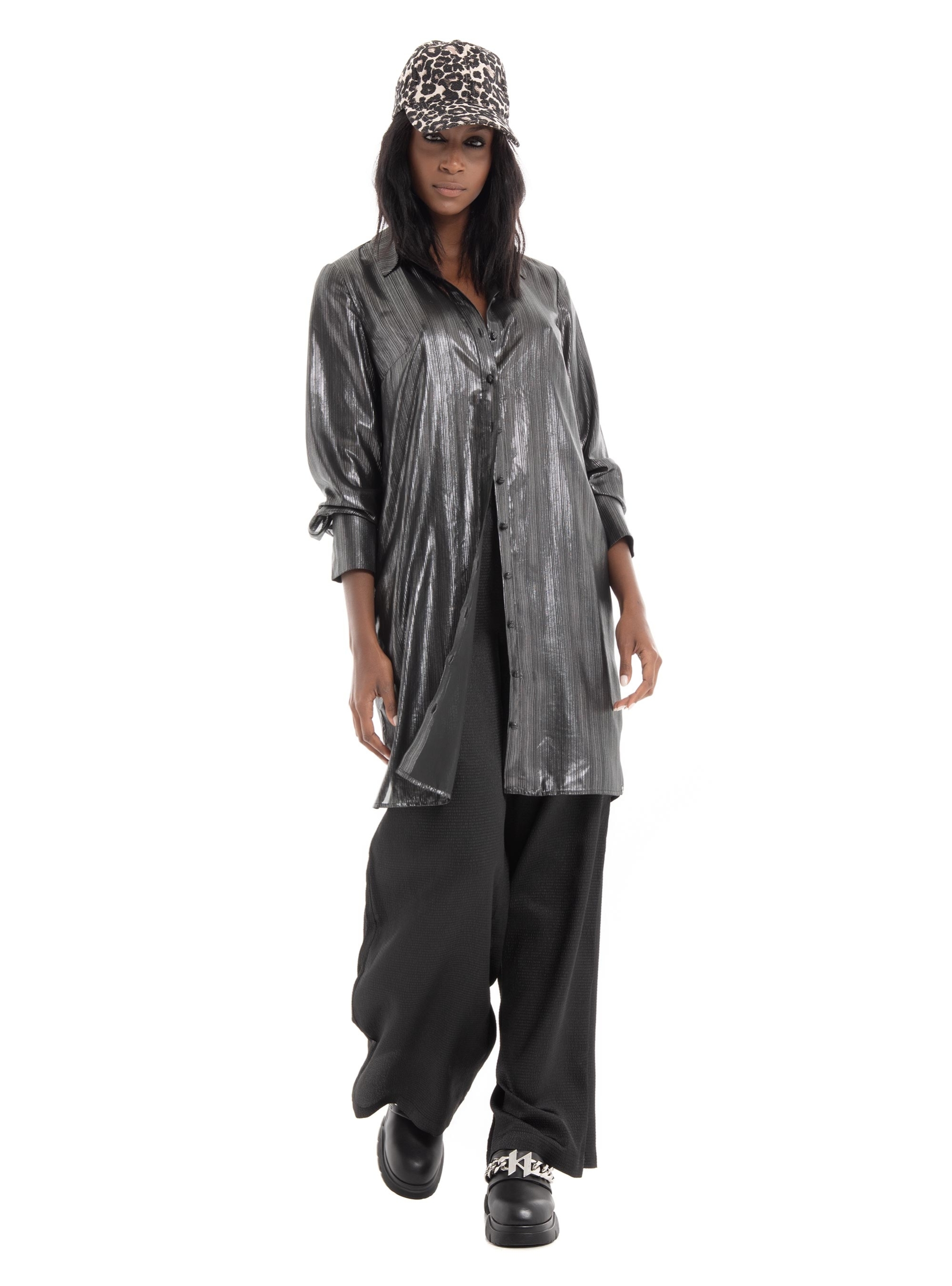 Vero Moda Sabi High Waist Wide Satin Pants - Black