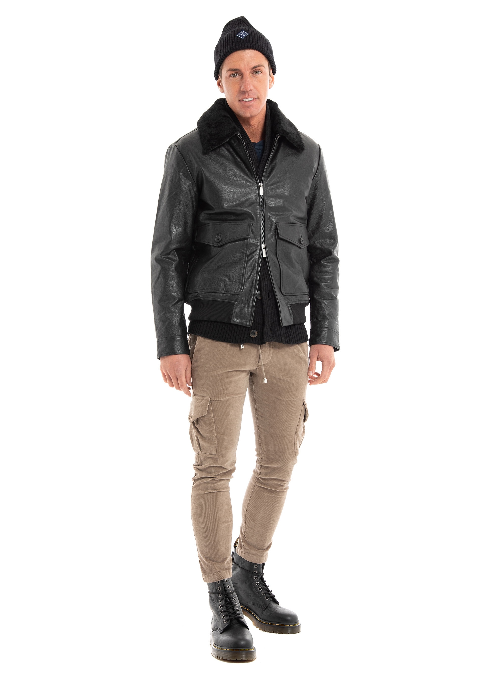 Paul Miranda Corduroy Cargo Pants - Light Brown