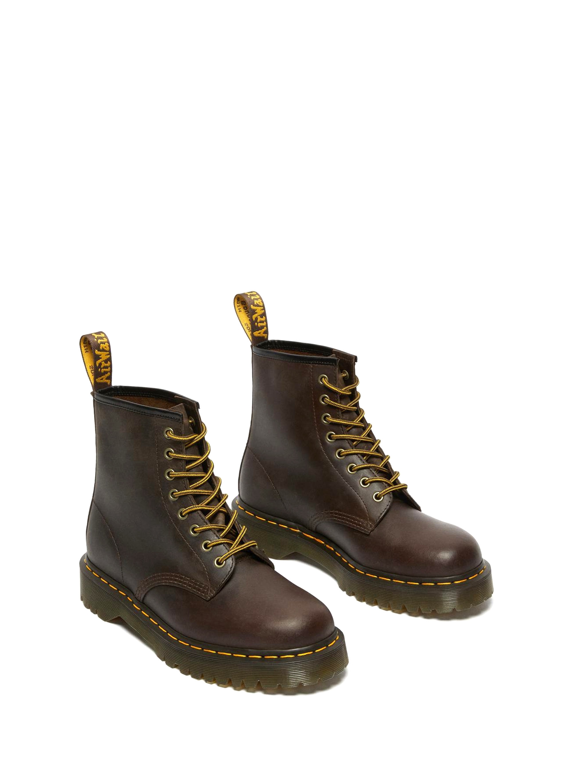 Dr Martens 1460 Bex Crazy Horse Ankle Boots - Dark Brown