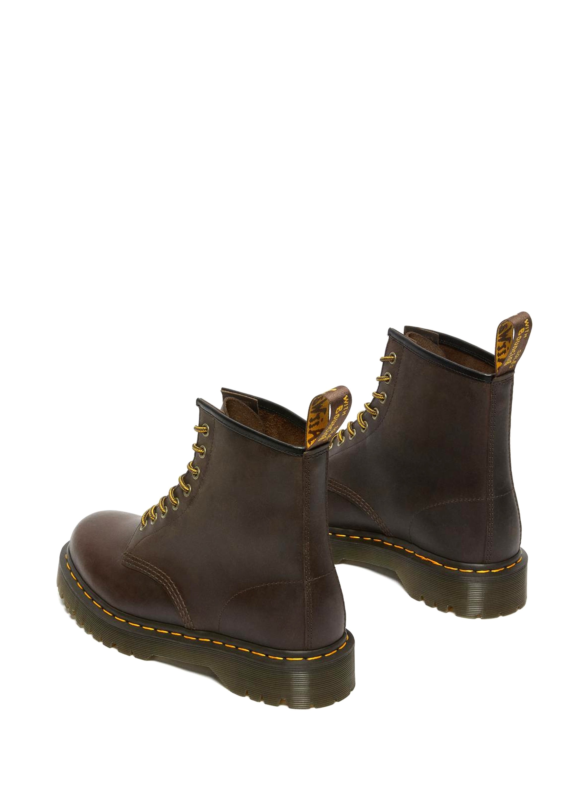 Dr Martens 1460 Bex Crazy Horse Ankle Boots - Dark Brown