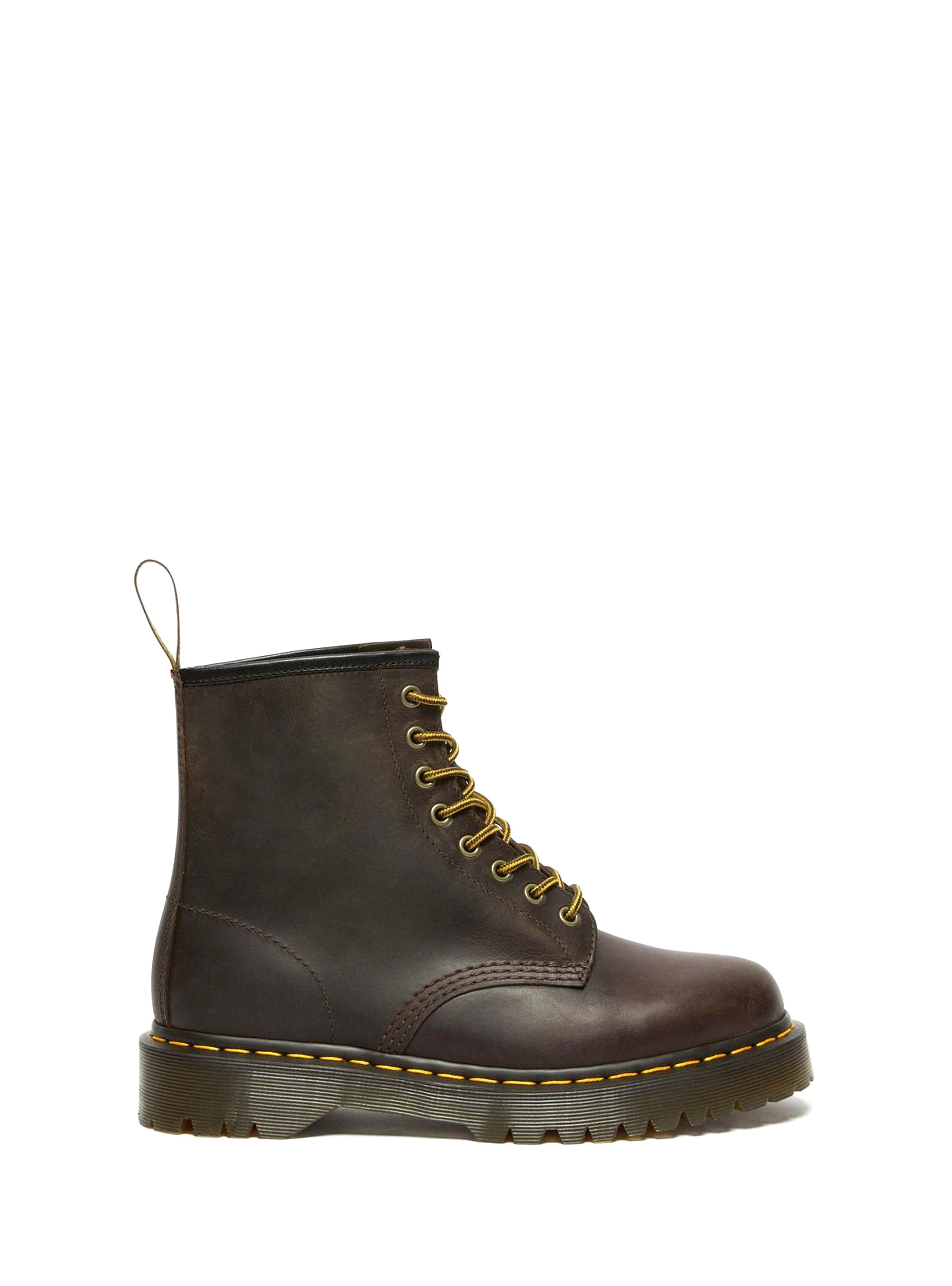 Dr Martens 1460 Bex Crazy Horse Ankle Boots - Dark Brown