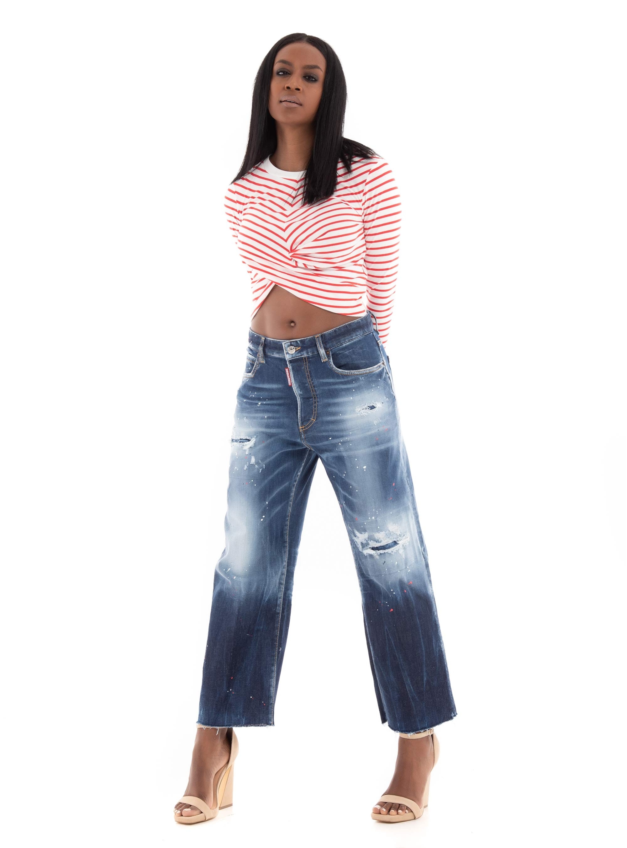 Vero Moda Lexie April Long Sleeve Wrap Top - Red