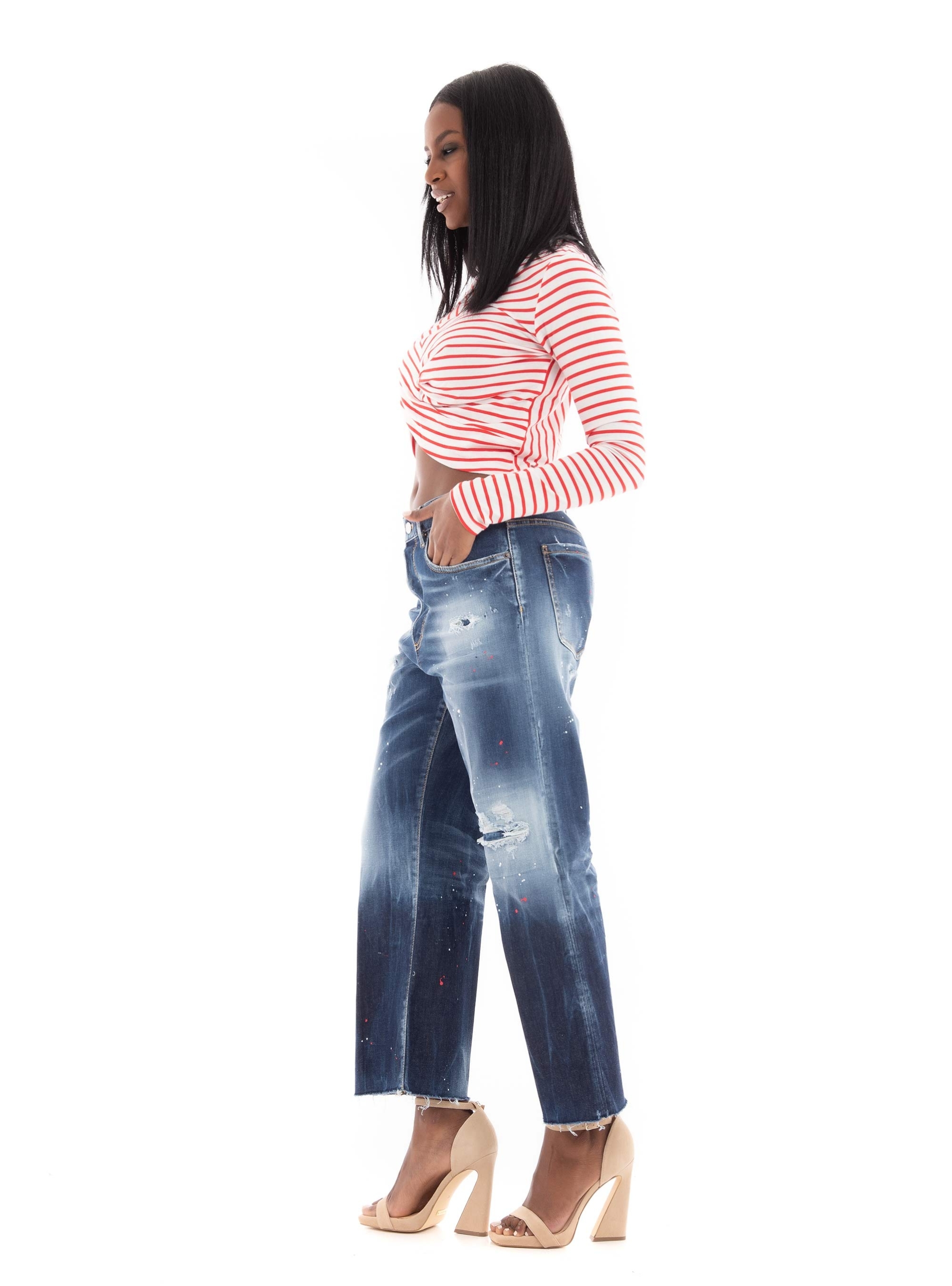 Vero Moda Lexie April Long Sleeve Wrap Top - Red