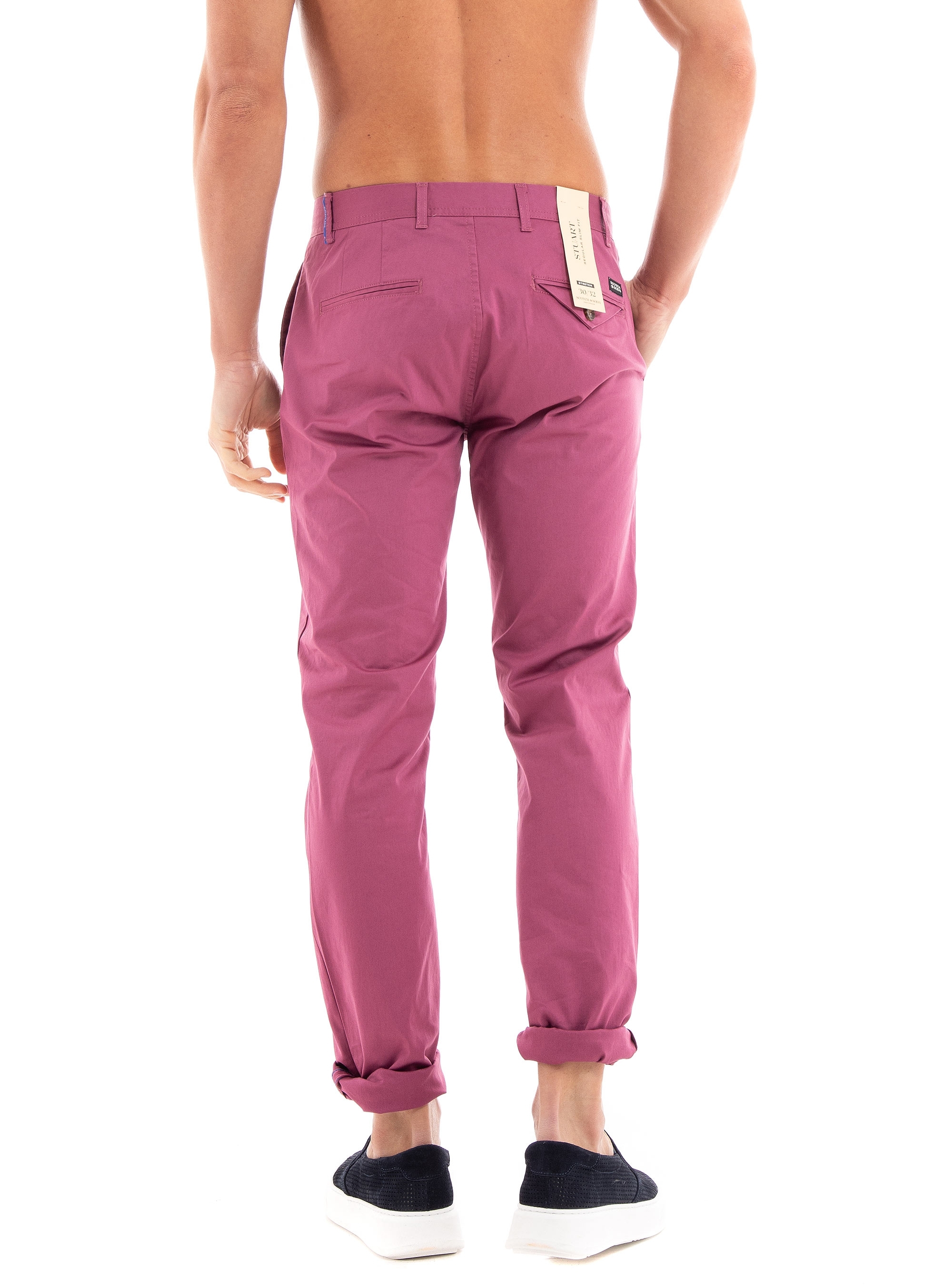 Scotch & Soda Essentials - Stuart - Slim-Fit Organic Cotton Chino - Light Bordeaux