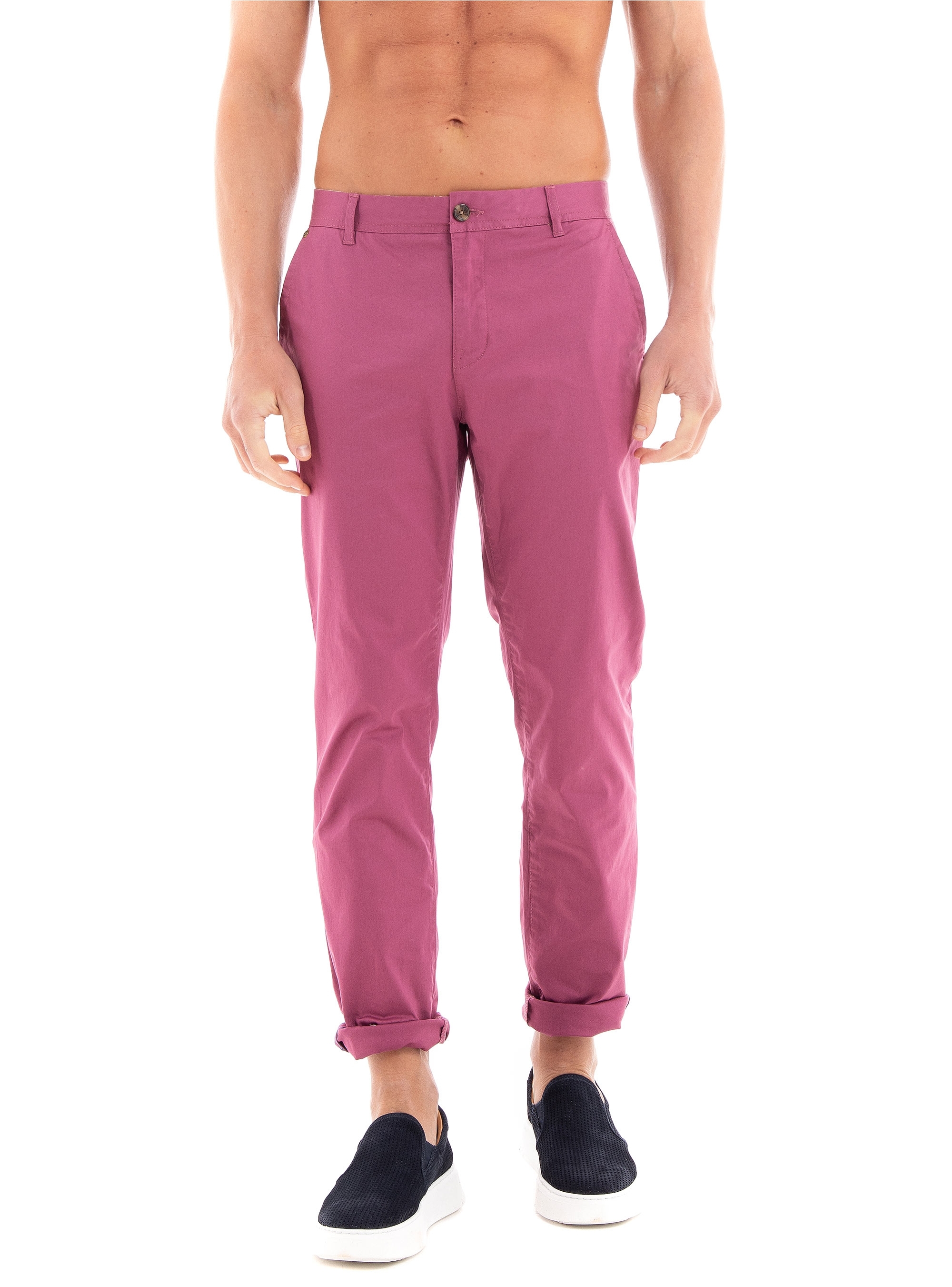 Scotch & Soda Essentials - Stuart - Slim-Fit Organic Cotton Chino - Light Bordeaux