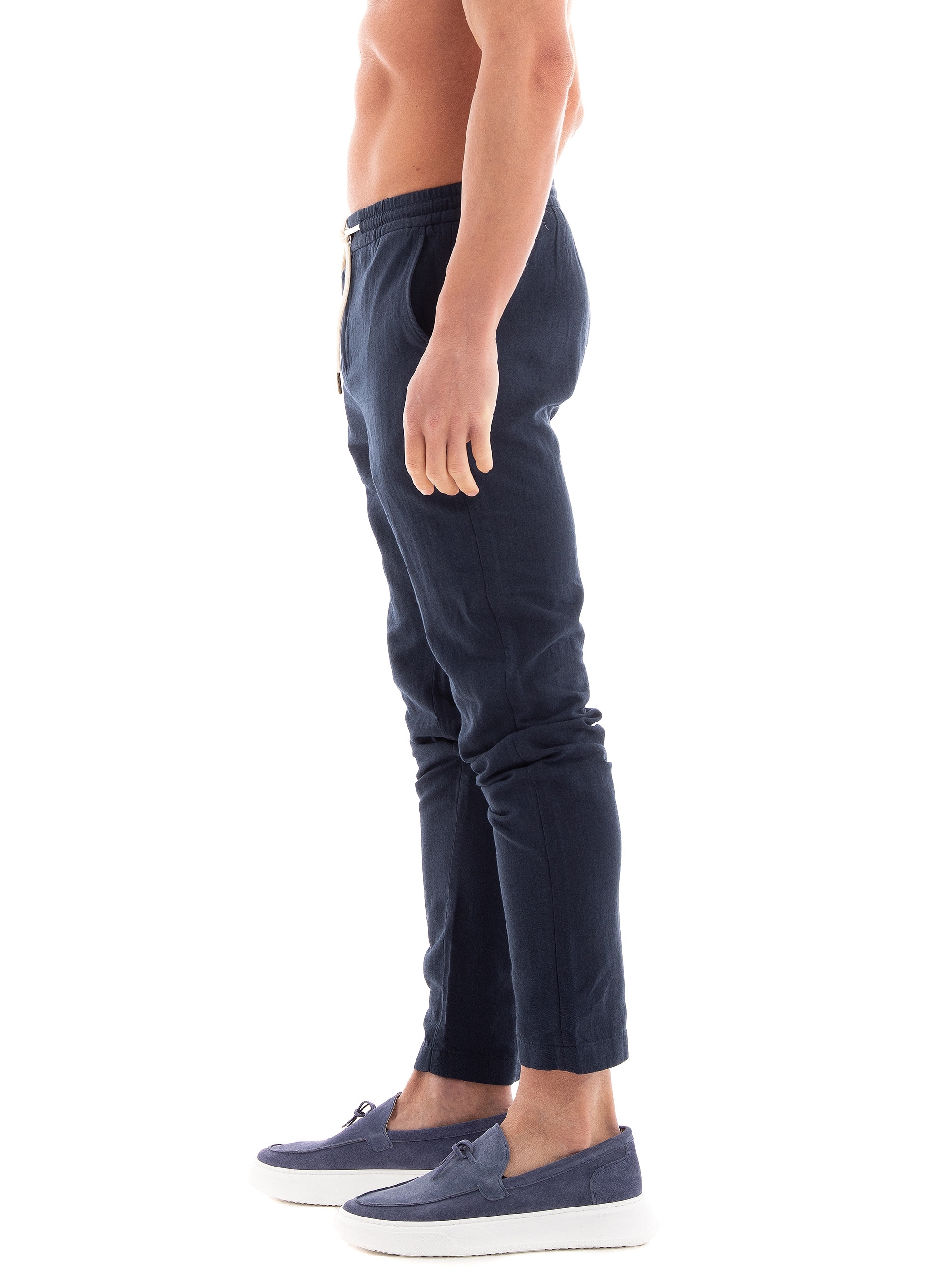 Scotch & Soda Warren - Cotton/Linen Jogger - Navy