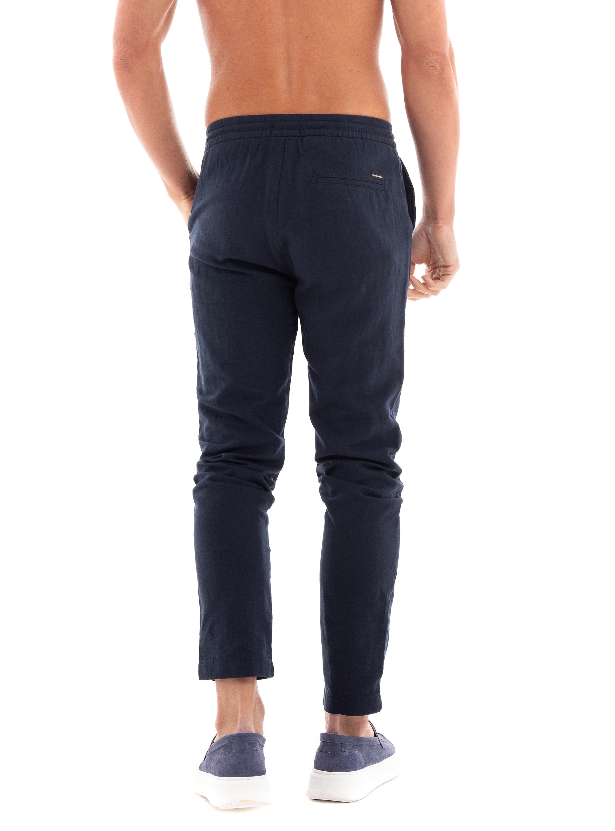 Scotch & Soda Warren - Cotton/Linen Jogger - Navy