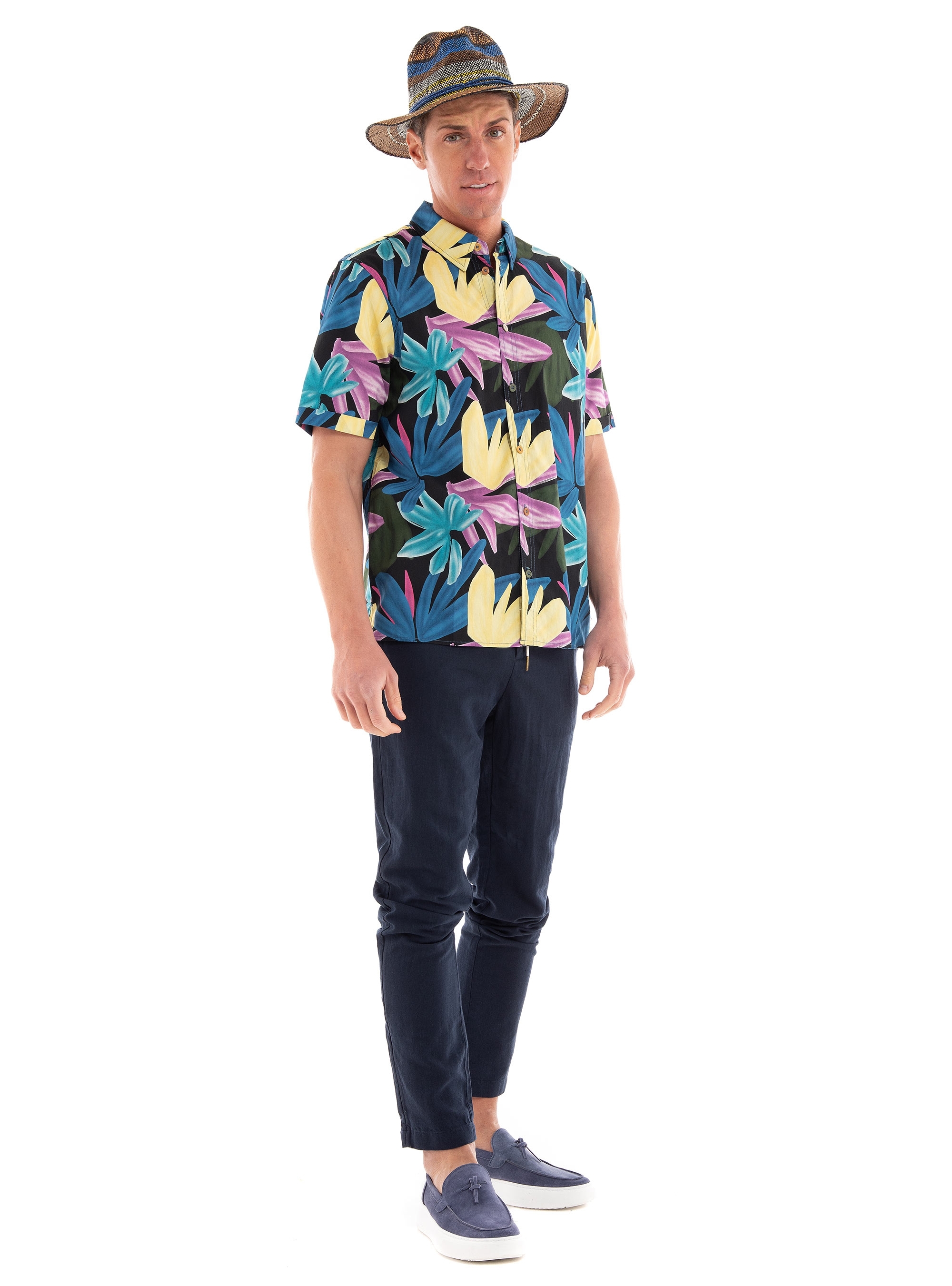 Scotch & Soda Warren - Cotton/Linen Jogger - Navy