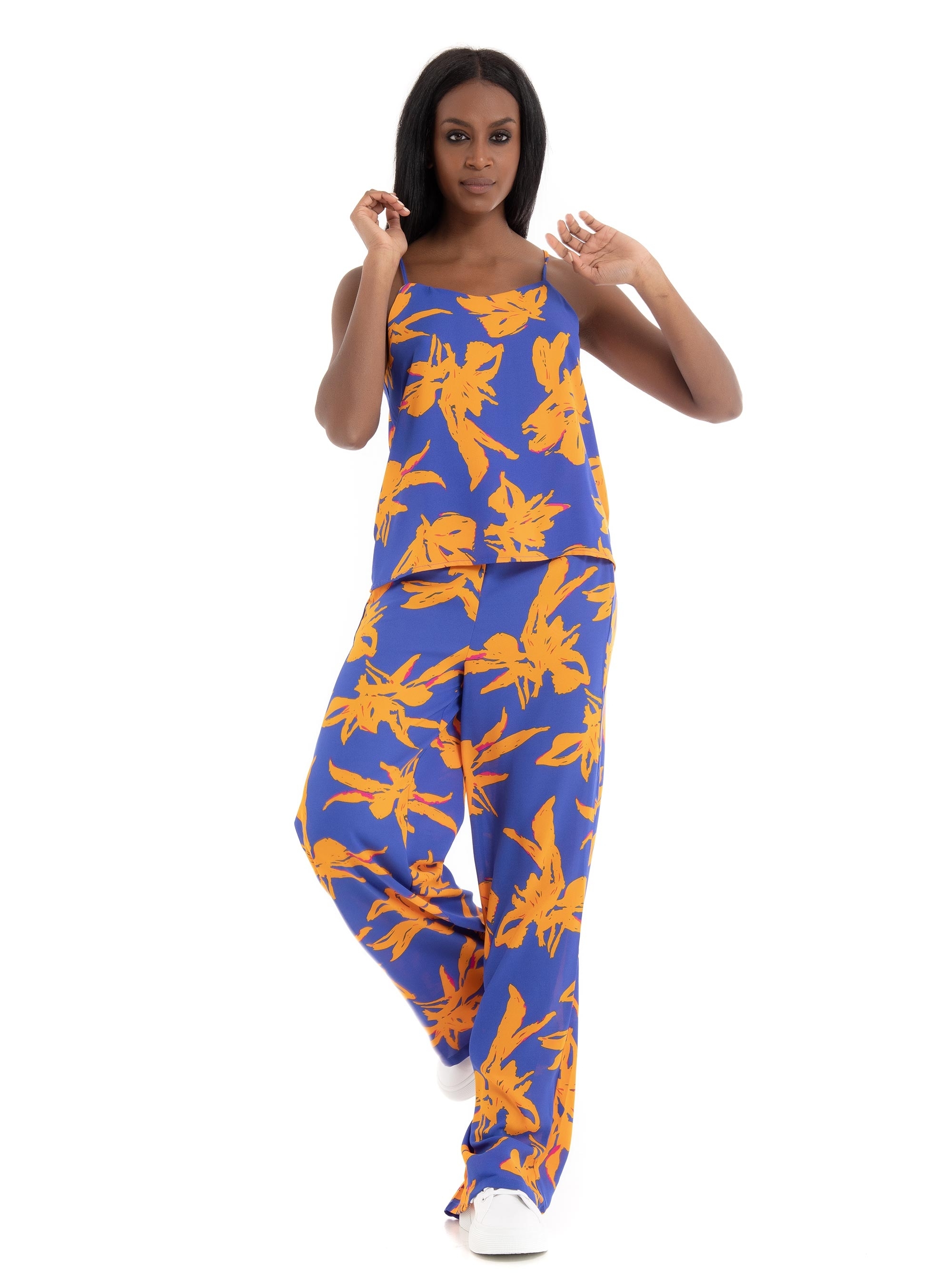 Only Alma Life Poly Cyrus Singlet Top - Printed