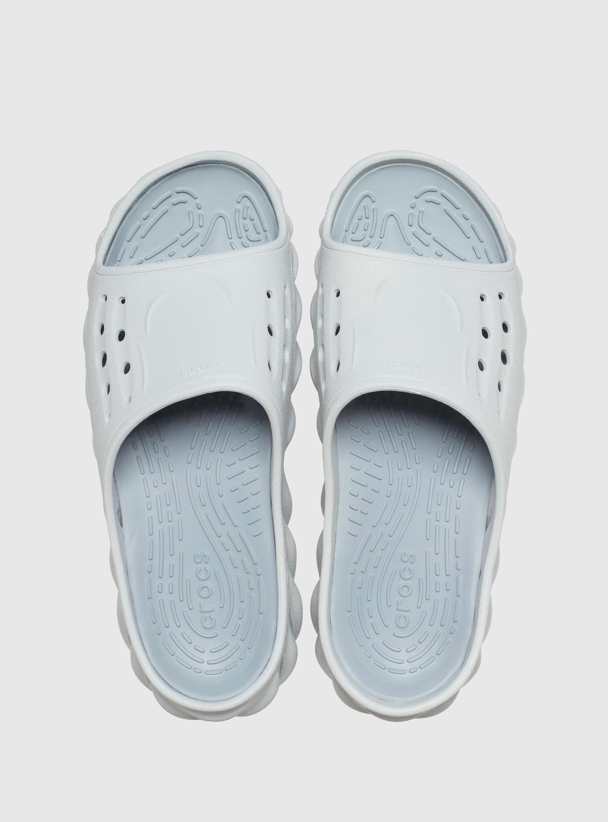 Crocs Echo Slides - Light Grey