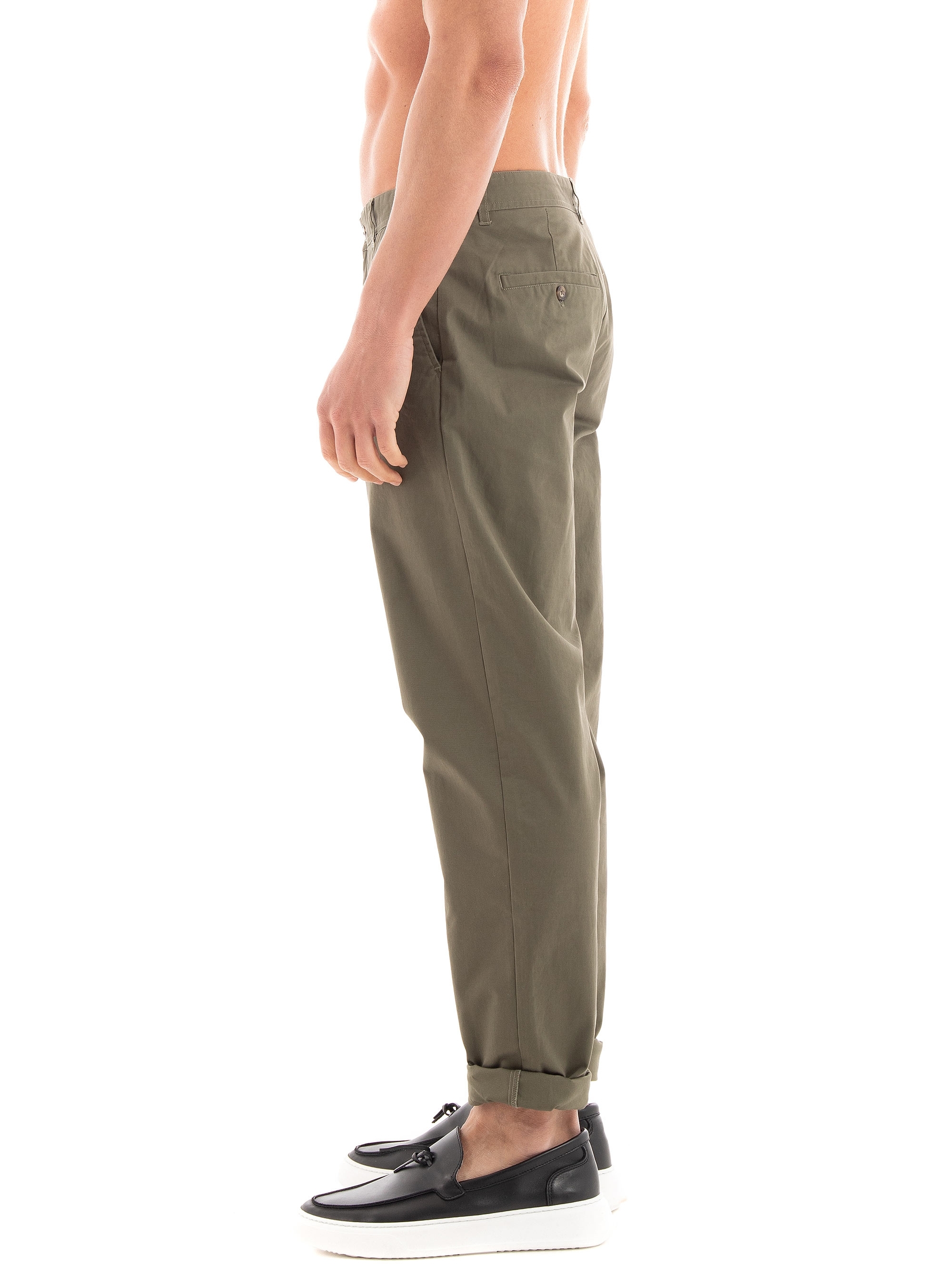 Les Deux Jared Twill Chino Pants - Olive 