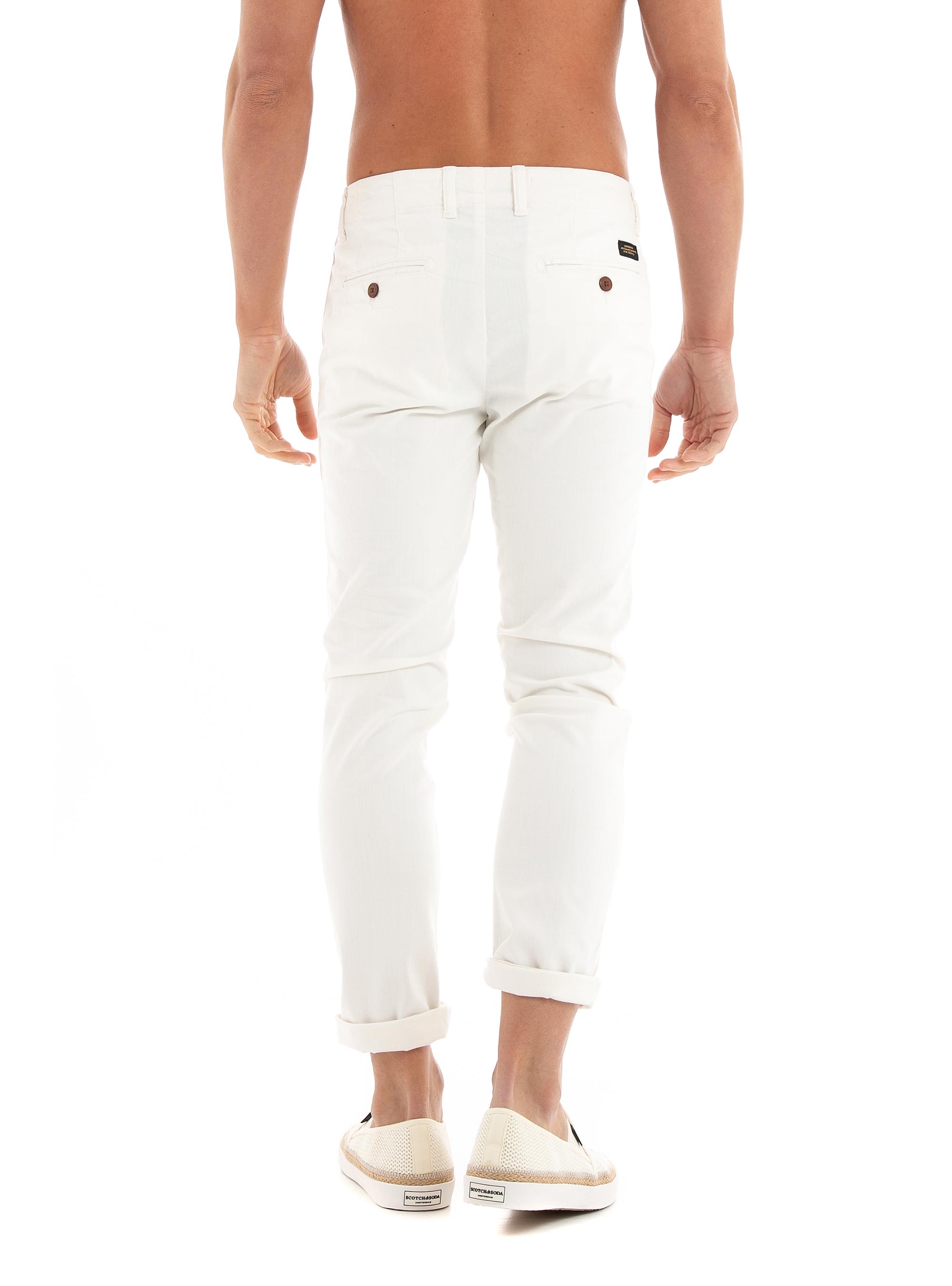 Superdry Officers Slim Chino Pants - Ecru