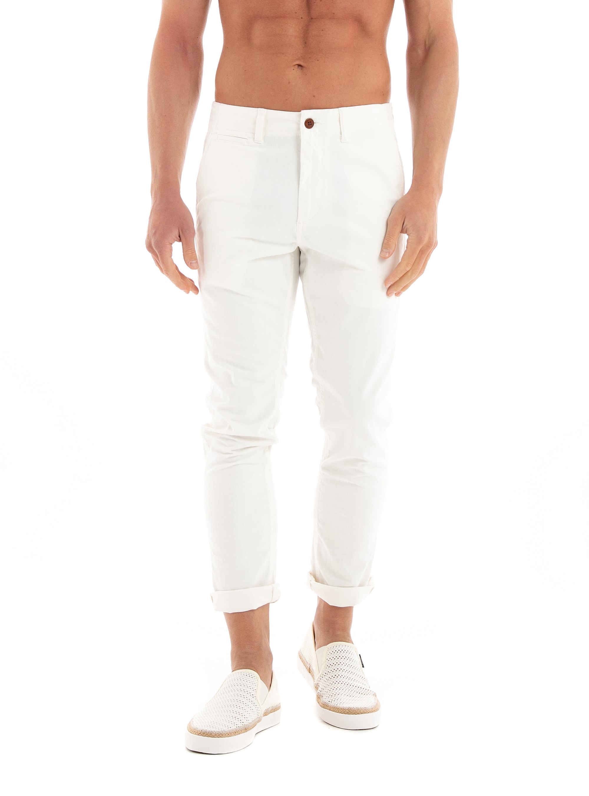 Superdry Officers Slim Chino Pants - Ecru