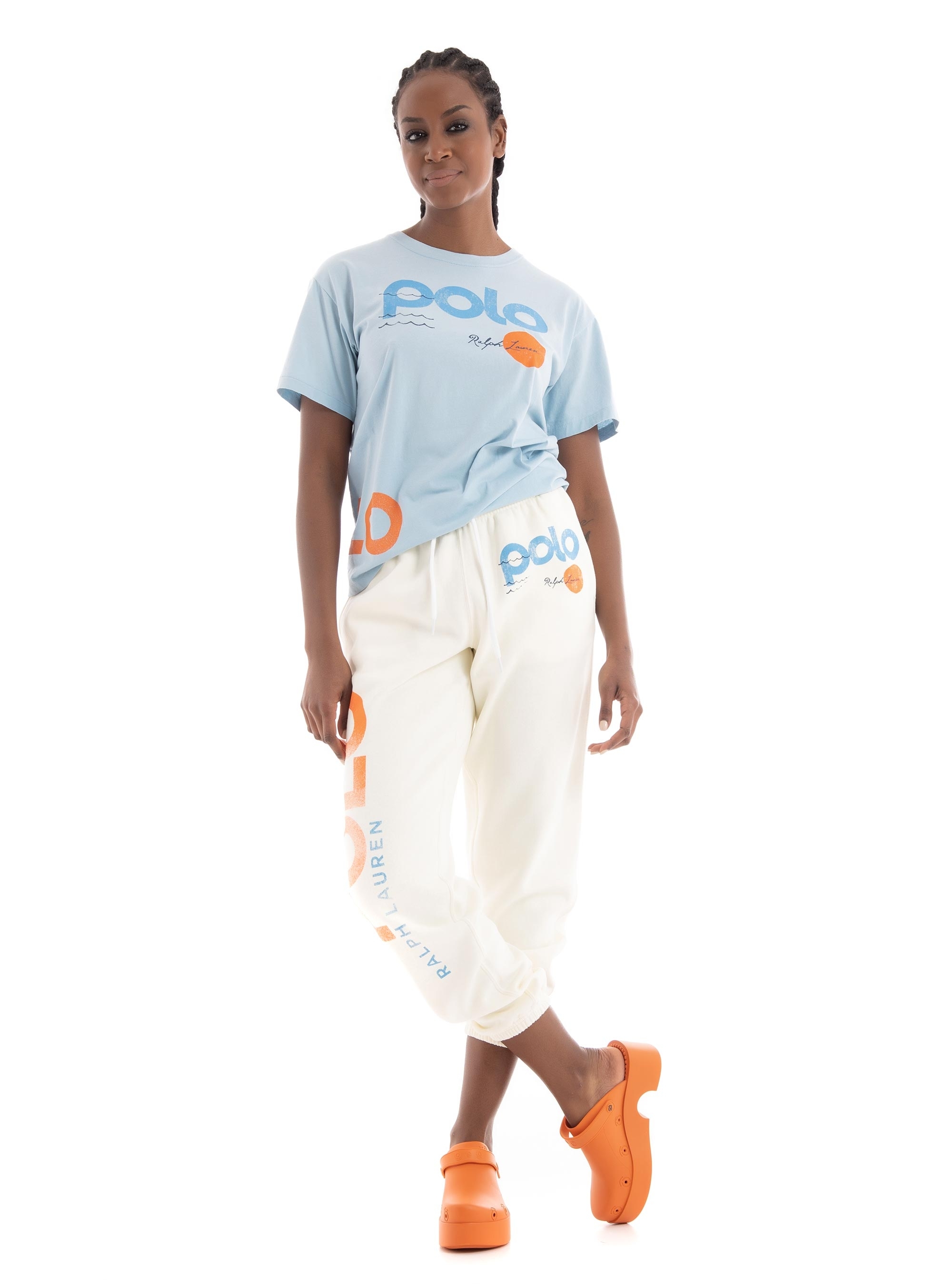 Polo Ralph Lauren Nautical Logo Graphic T-Shirt - Light Blue