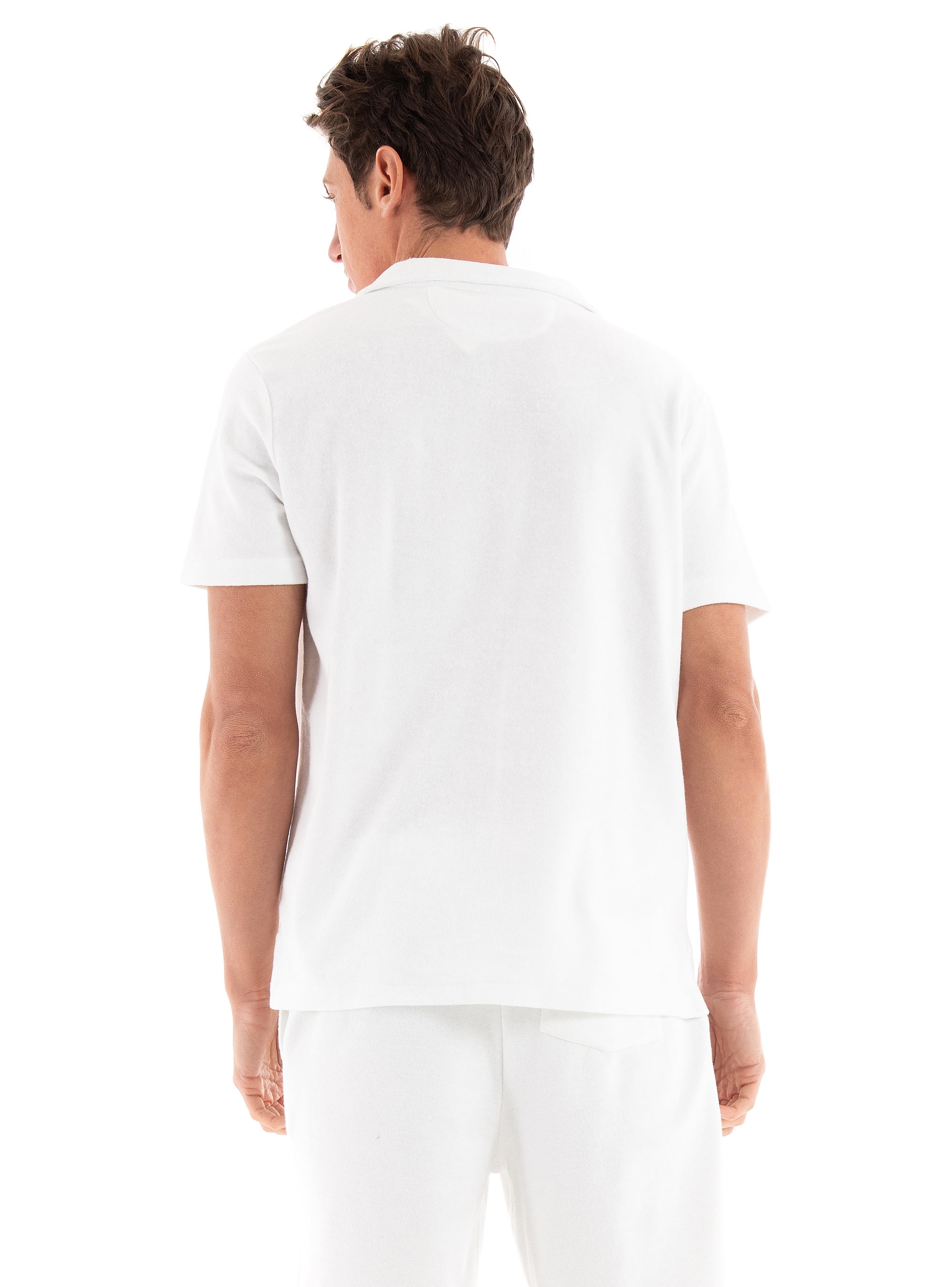 Polo Ralph Lauren Custom Slim Fit Terry Polo Shirt - White
