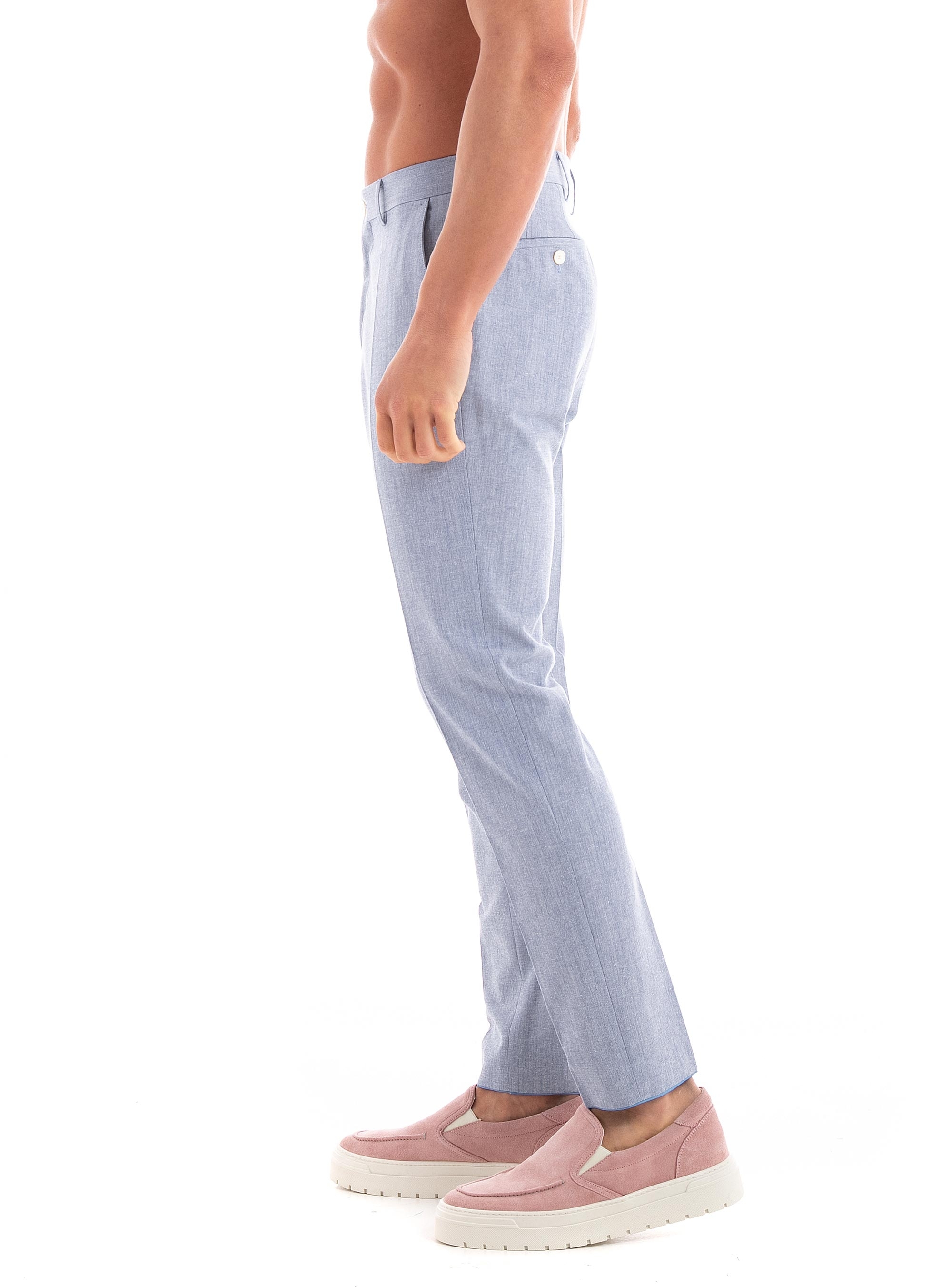 BOSS Slim Fit Trousers H-Genius-224 - Light Blue