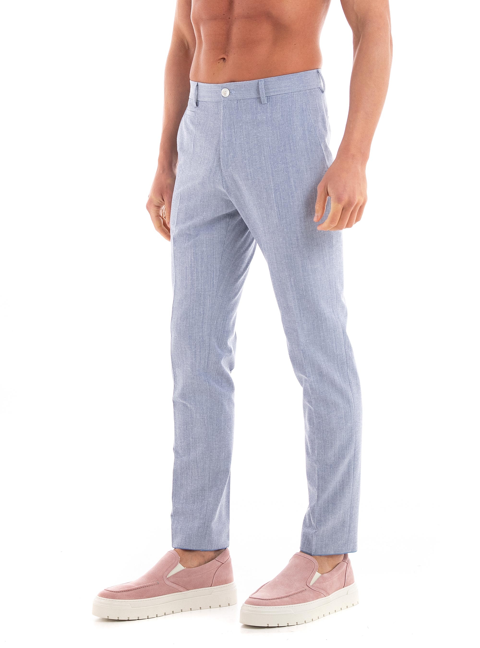 BOSS Slim Fit Trousers H-Genius-224 - Light Blue