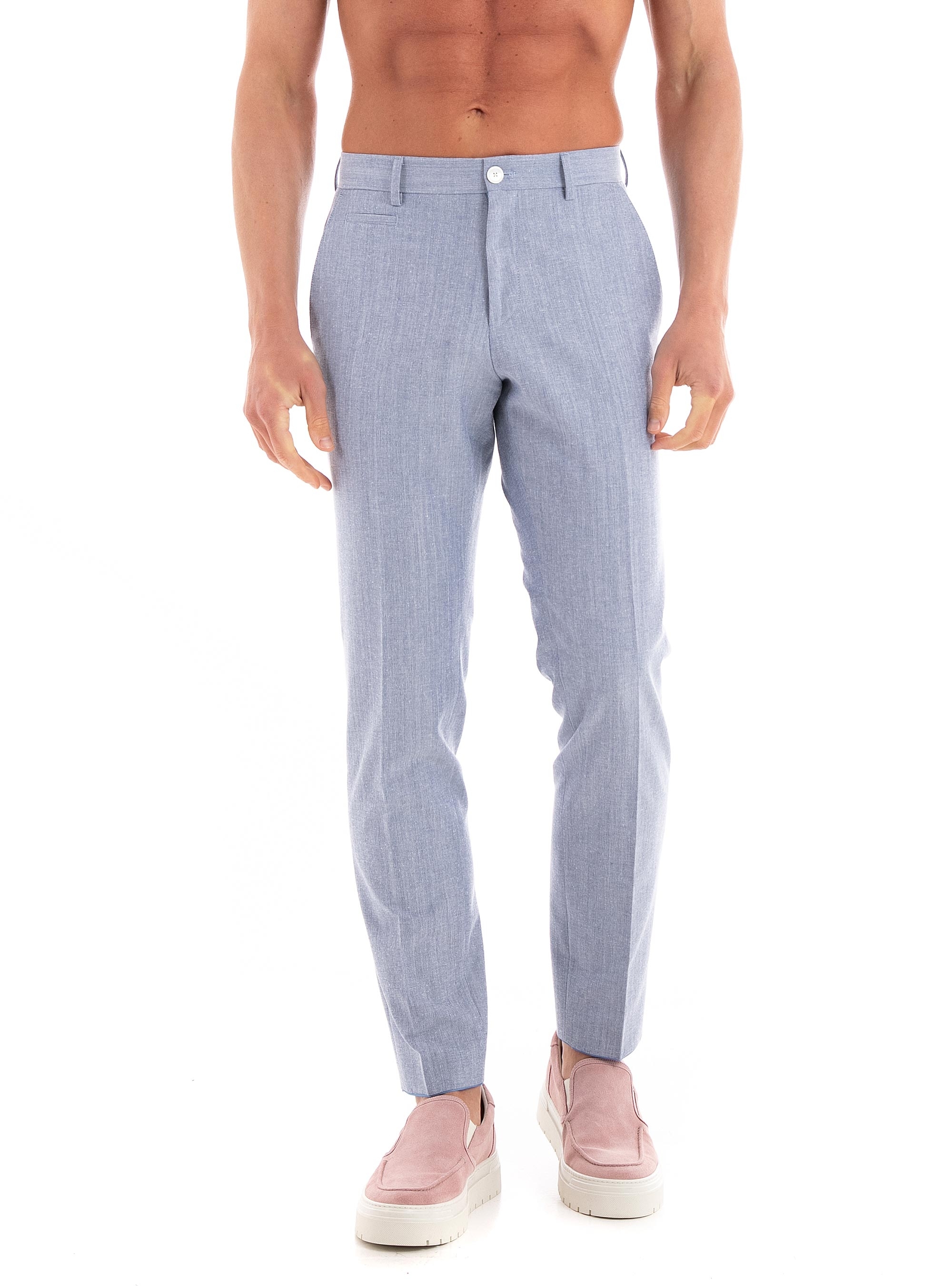 BOSS Slim Fit Trousers H-Genius-224 - Light Blue