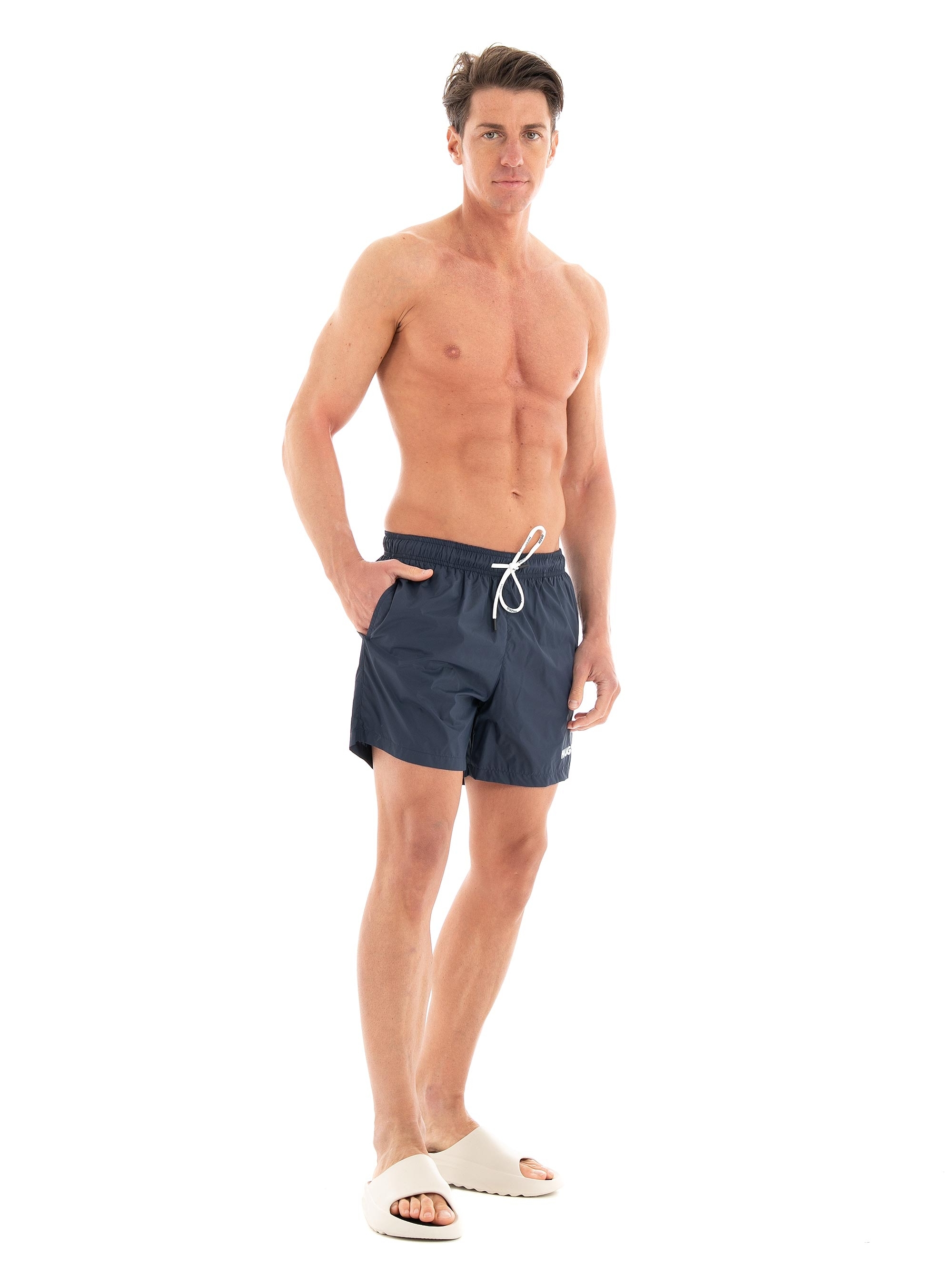 HUGO Quick-Dry Swim Shorts HAITI - Dark Blue