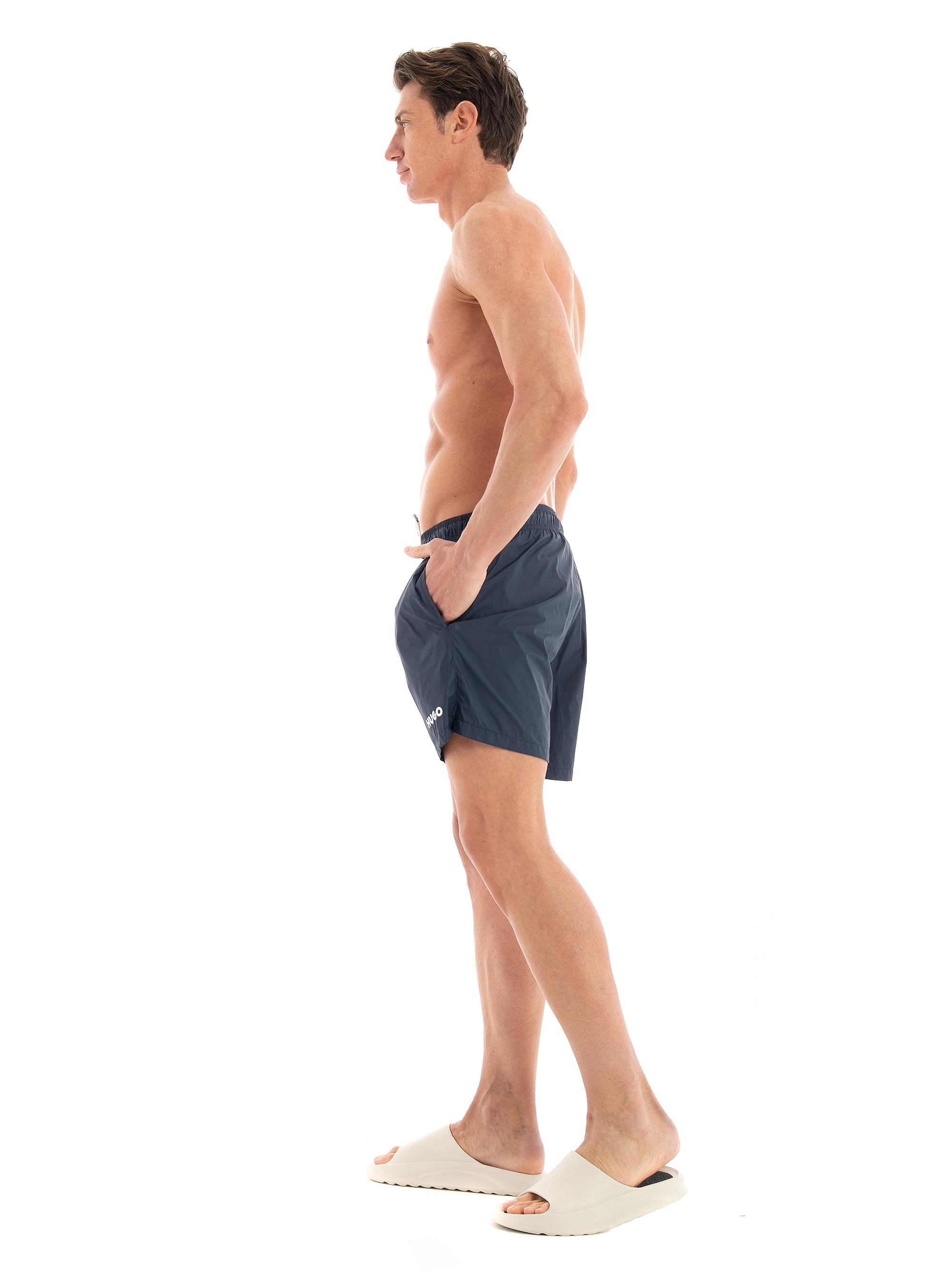 HUGO Quick-Dry Swim Shorts HAITI - Dark Blue