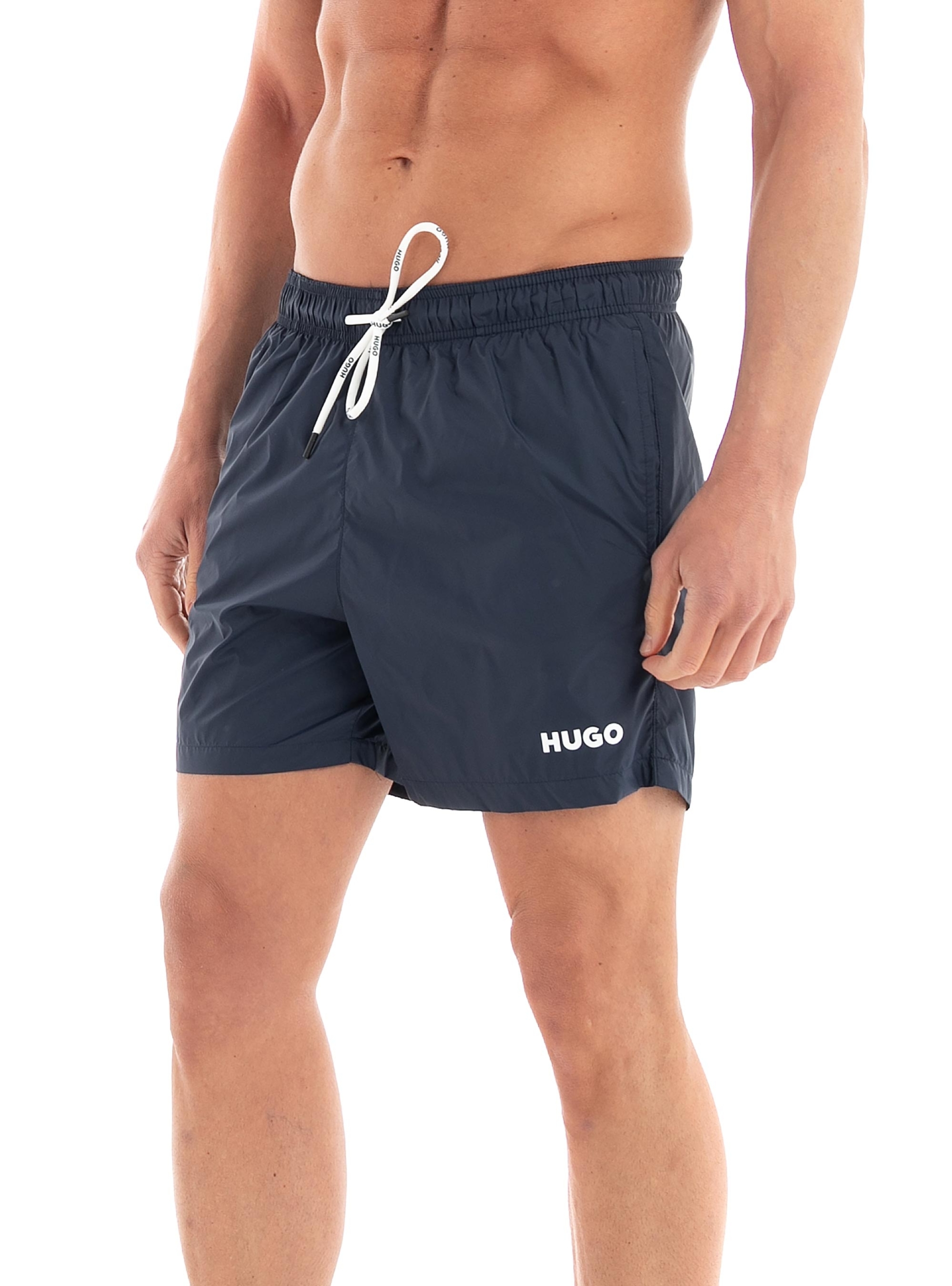 HUGO Quick-Dry Swim Shorts HAITI - Dark Blue