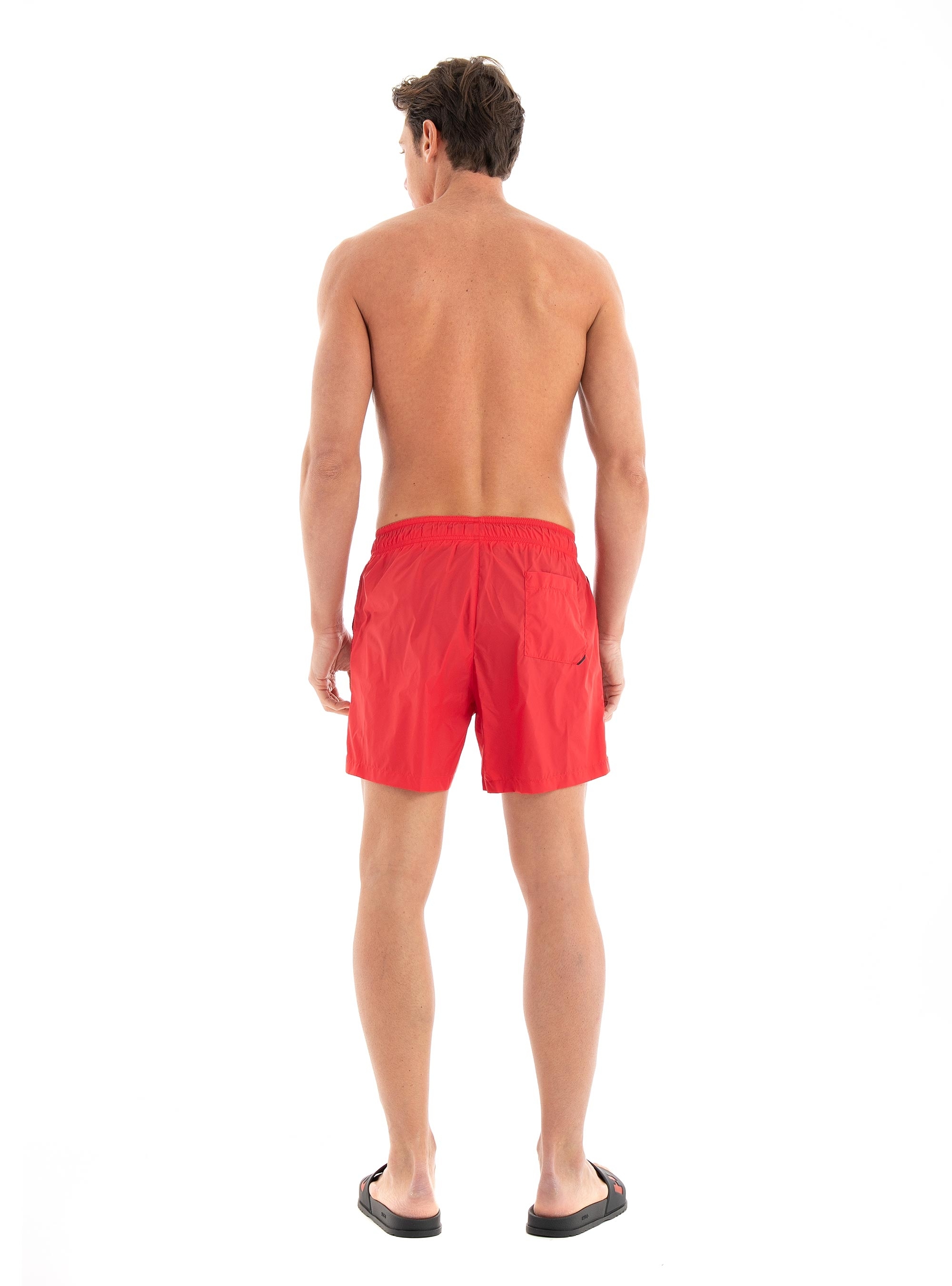 HUGO Quick-Dry Swim Shorts HAITI - Red