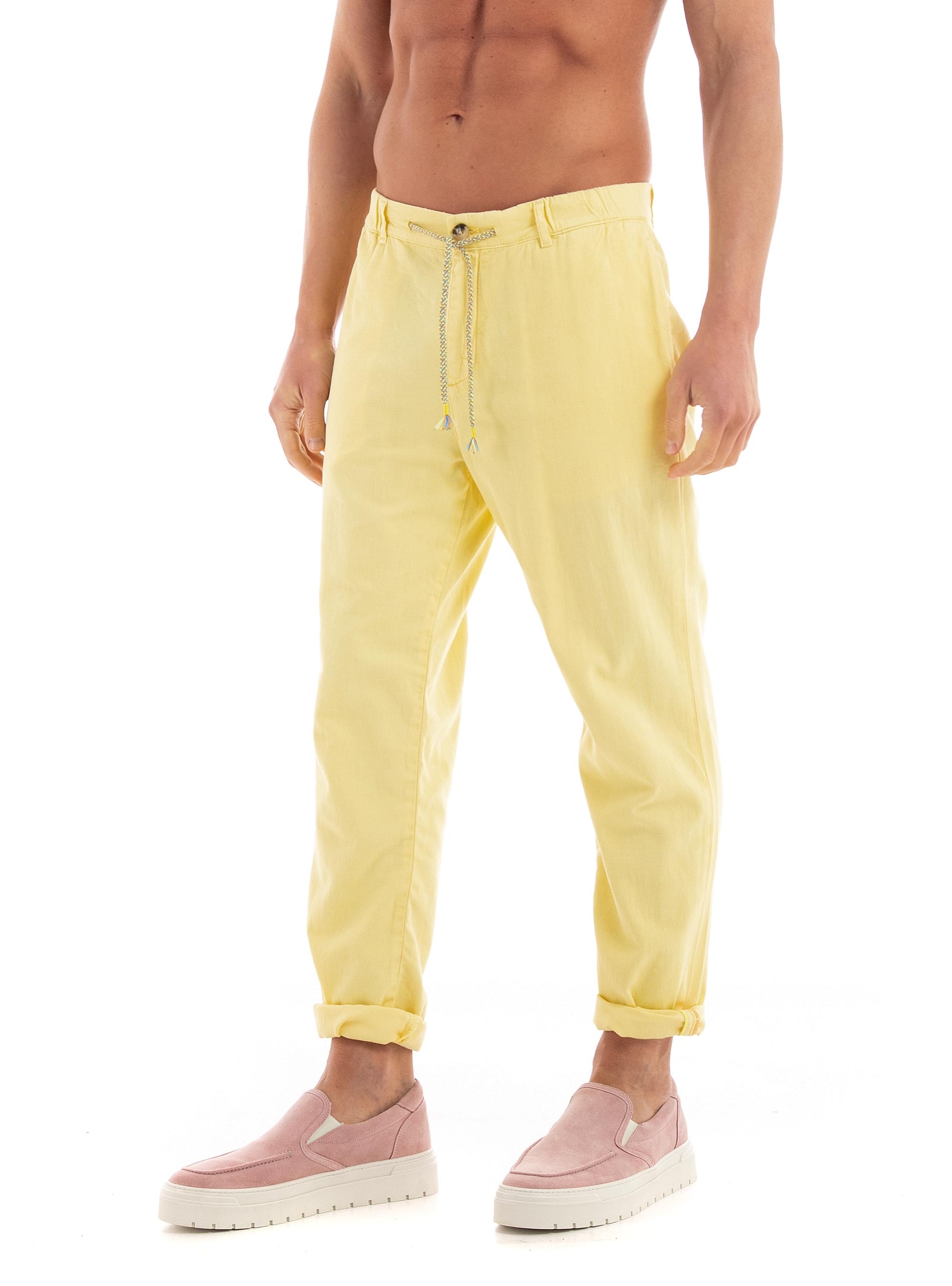 Scotch & Soda The Drift Garment-Dyed Jogger Pants - Banana