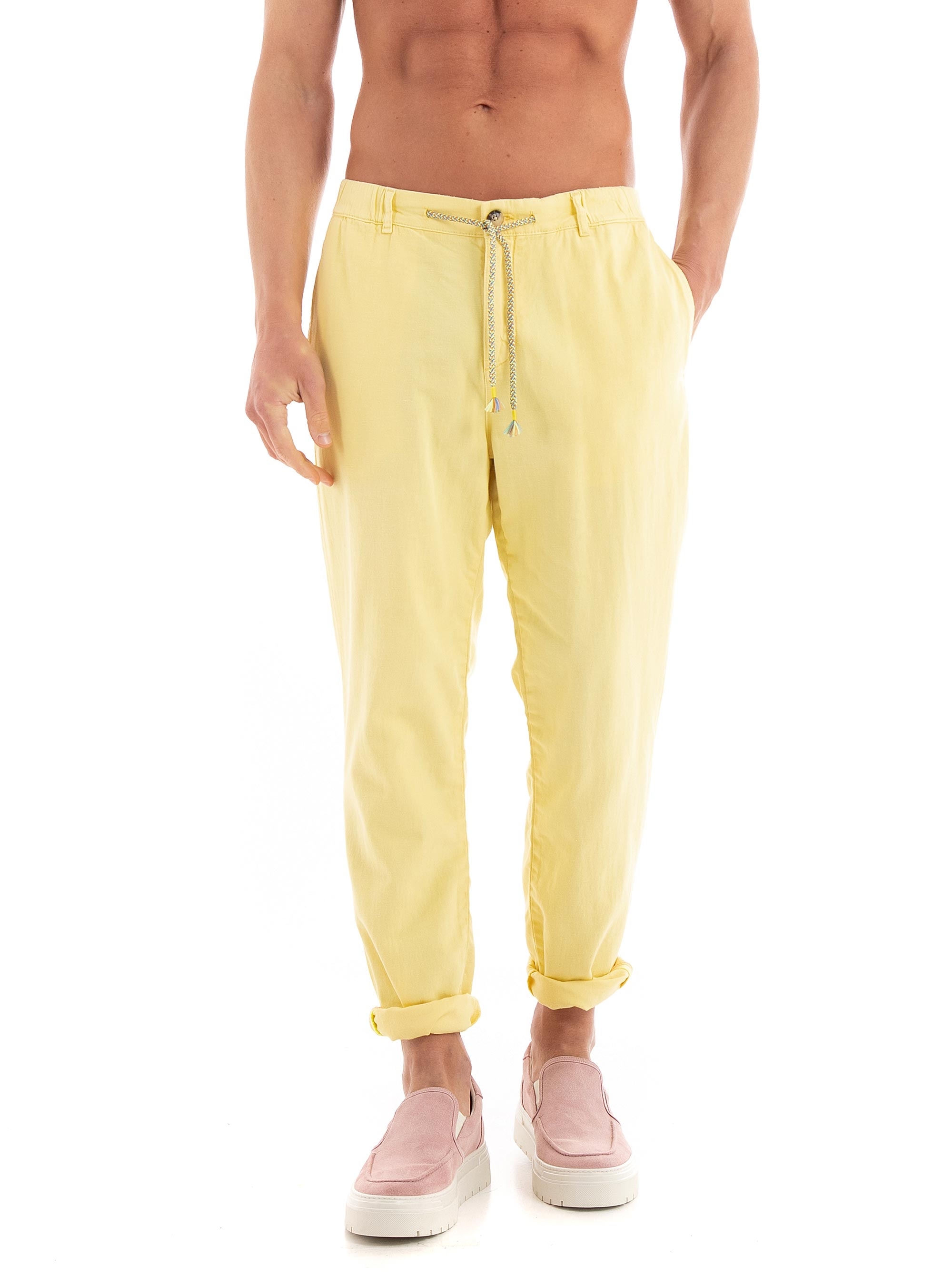 Scotch & Soda The Drift Garment-Dyed Jogger Pants - Banana