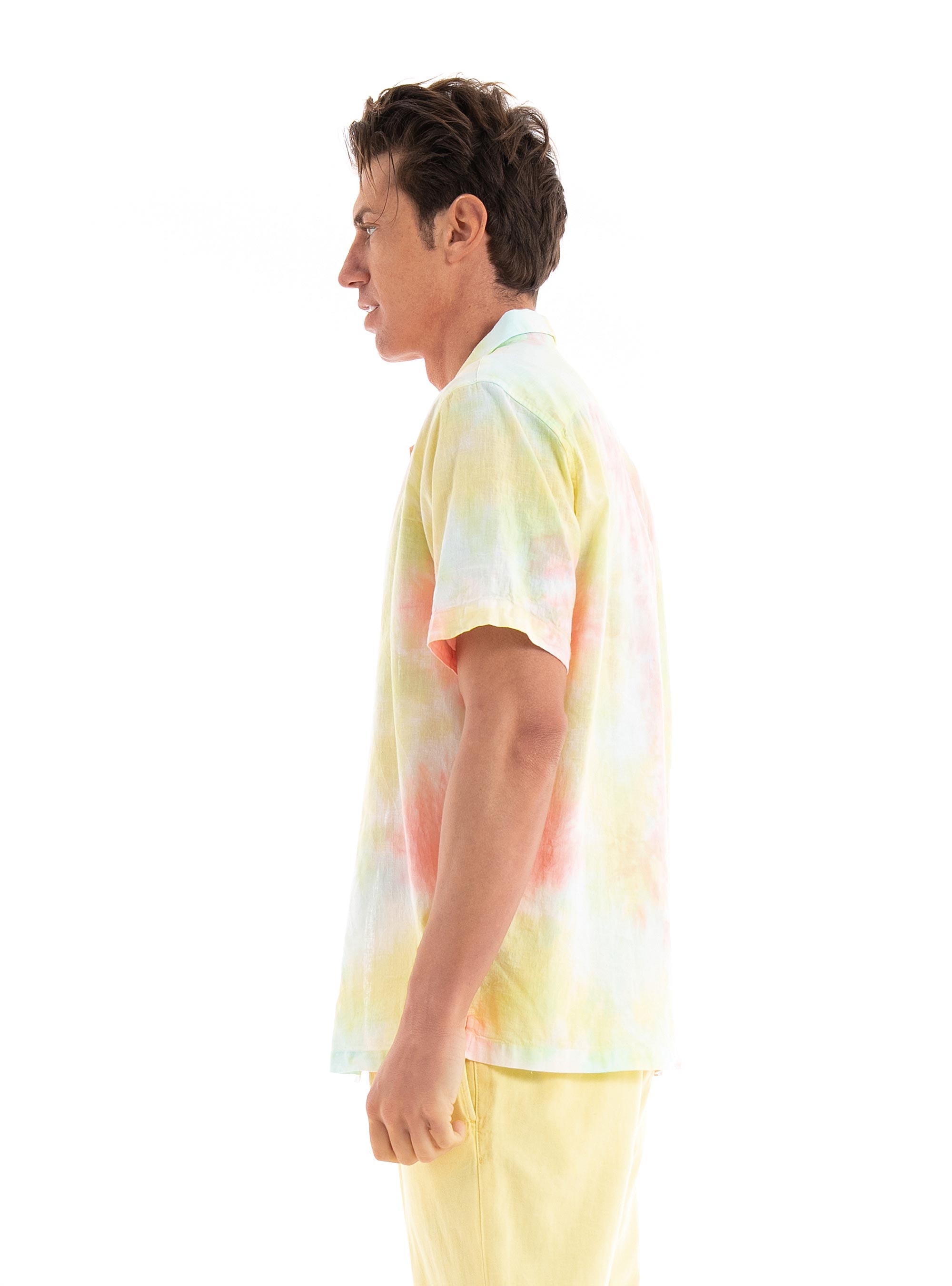 Scotch & Soda Detailed Tie Dye Blend Shirt - Multi Colors