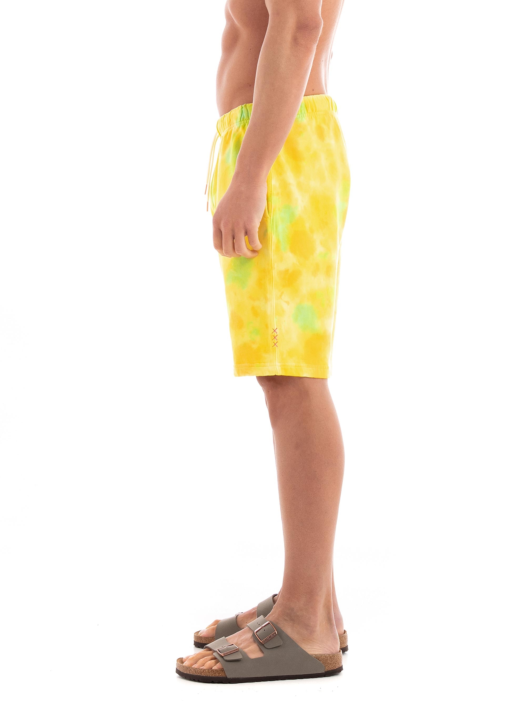 Scotch & Soda Relaxed Tie Dye Sweat Shorts - Yellow