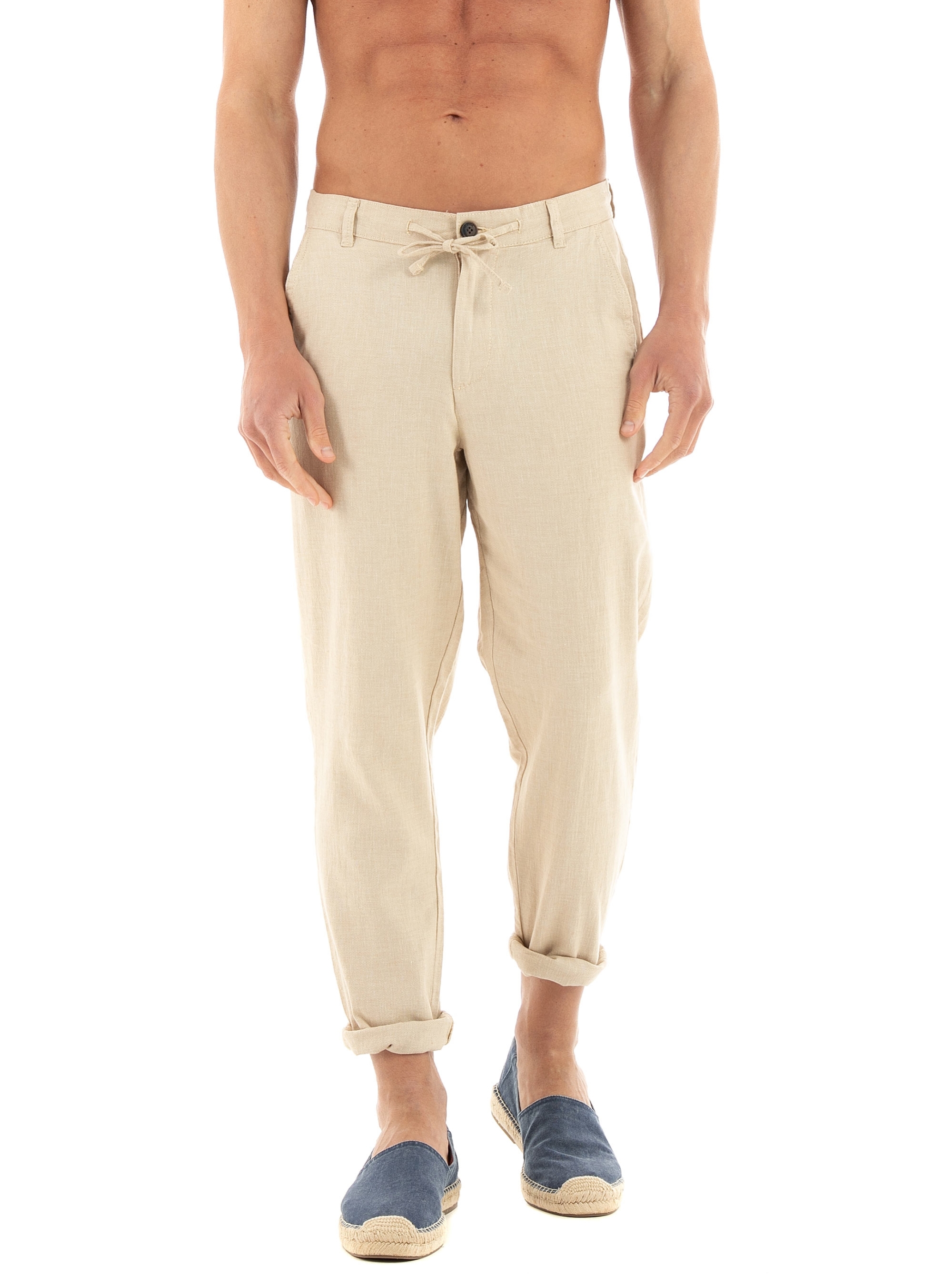 Selected Slim Tapered Fit Brody 172 Pants - Light Beige