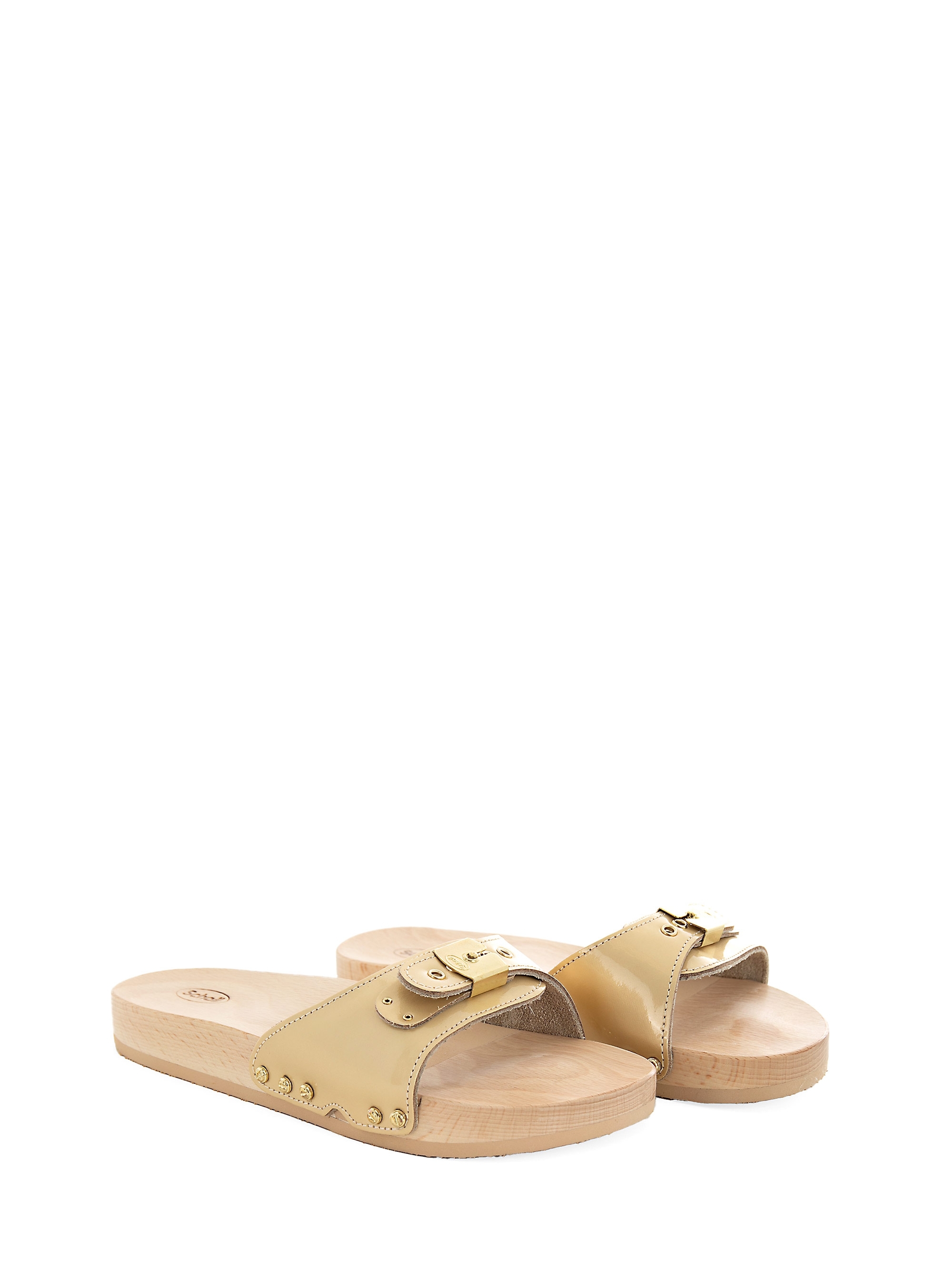 Scholl Pescura Flat Flex Clogs - Gold