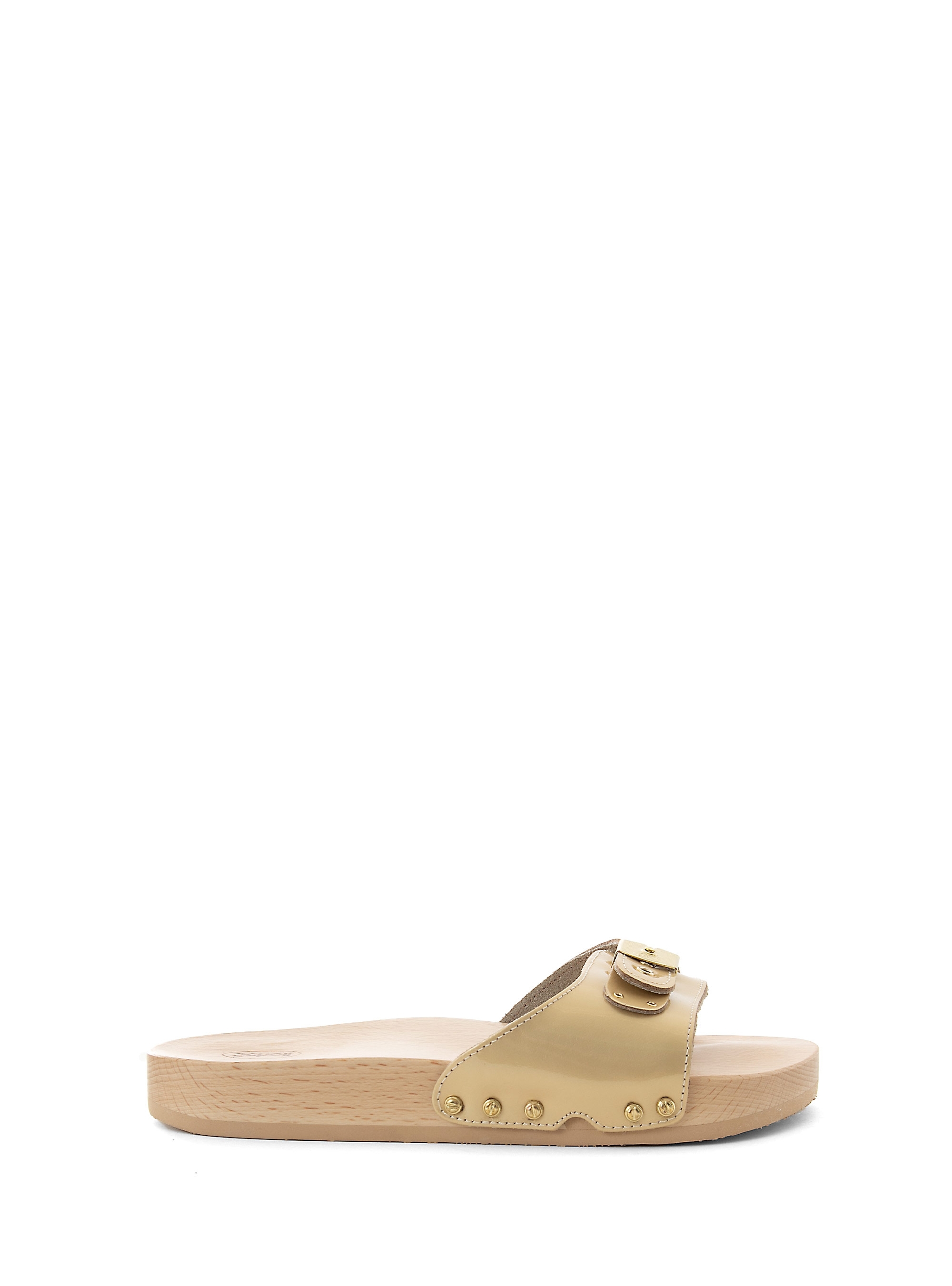 Scholl Pescura Flat Flex Clogs - Gold