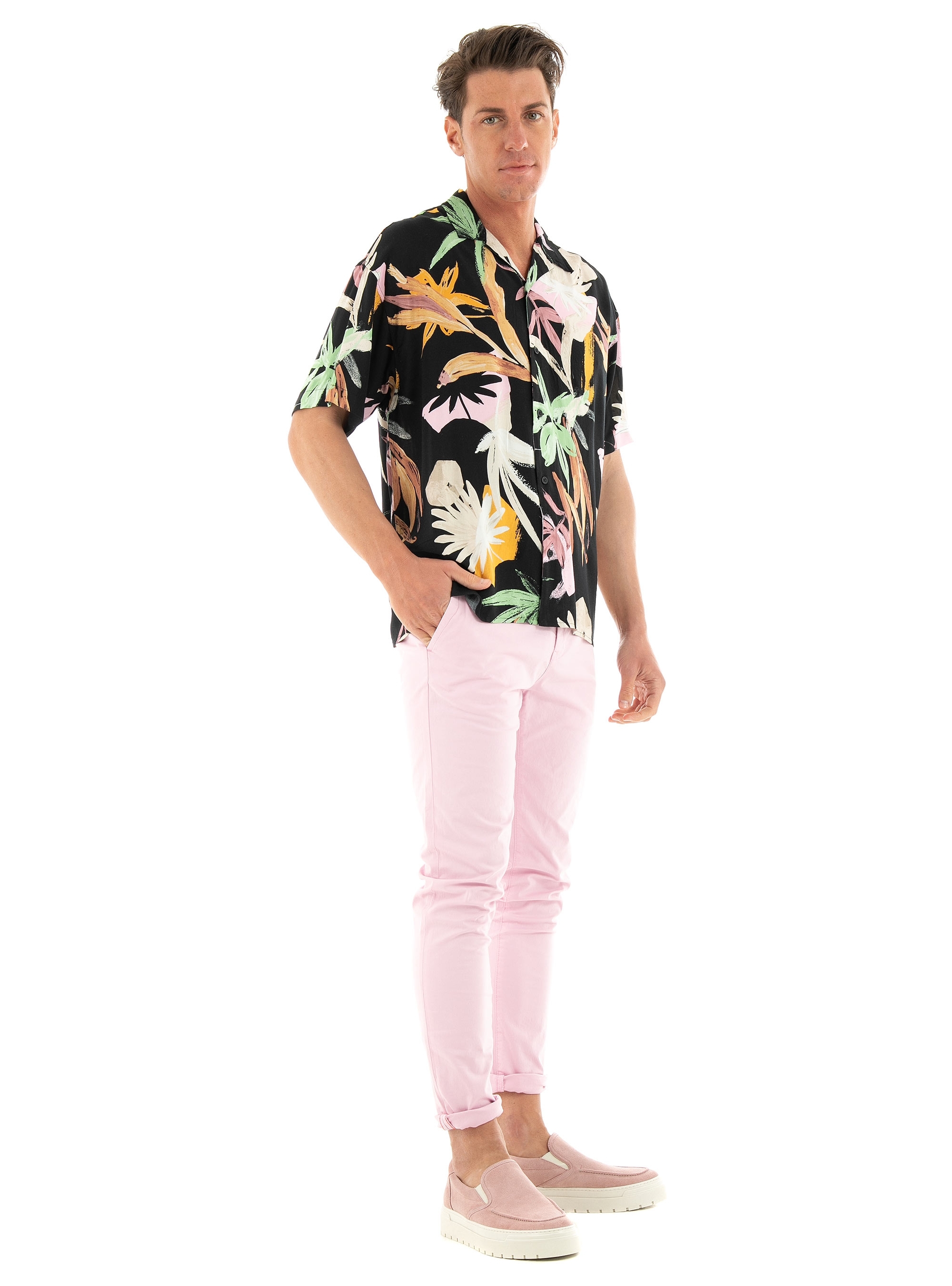 Jack & Jones Noah Exotic Resort Shirt - Black