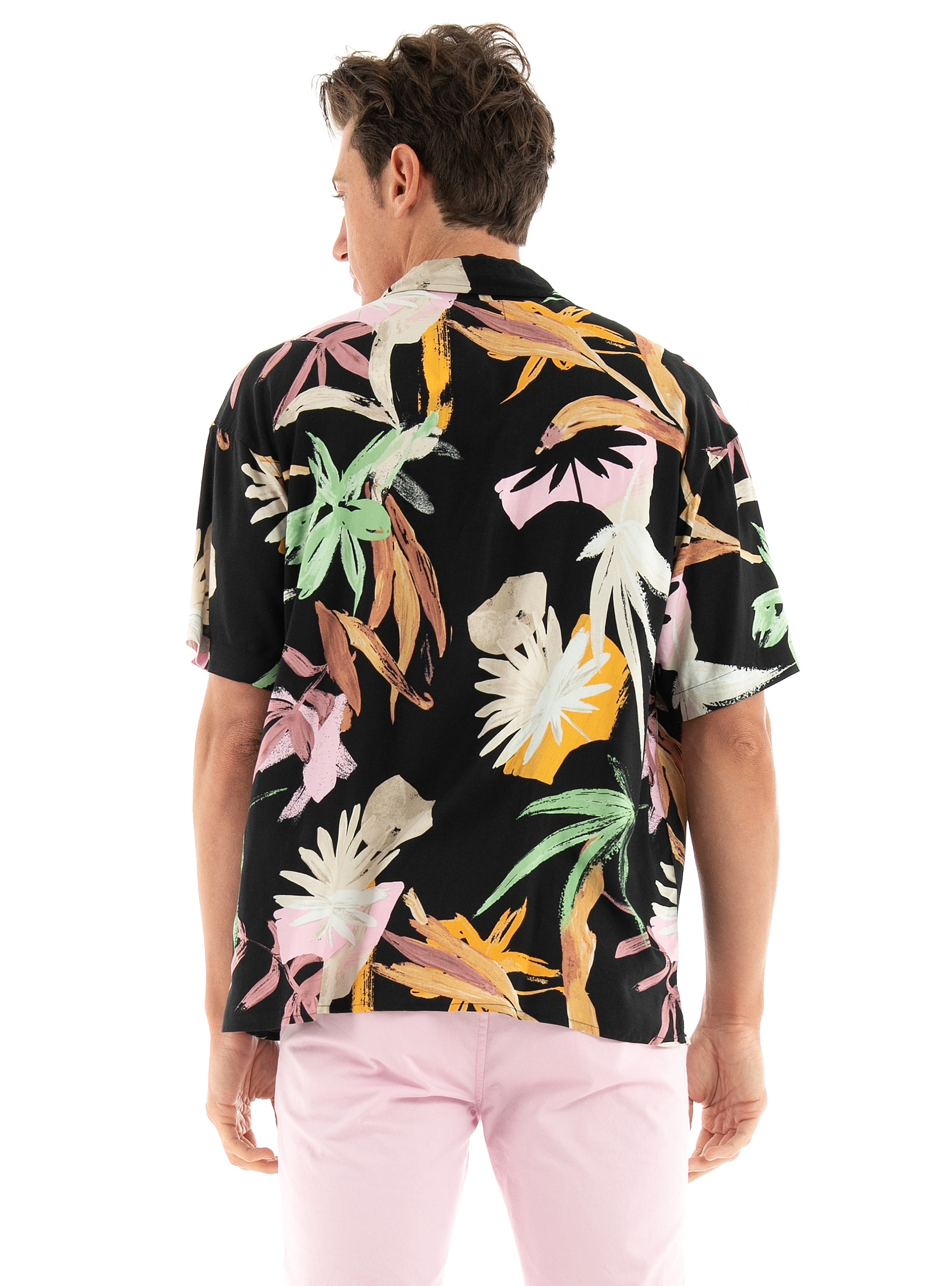 Jack & Jones Noah Exotic Resort Shirt - Black