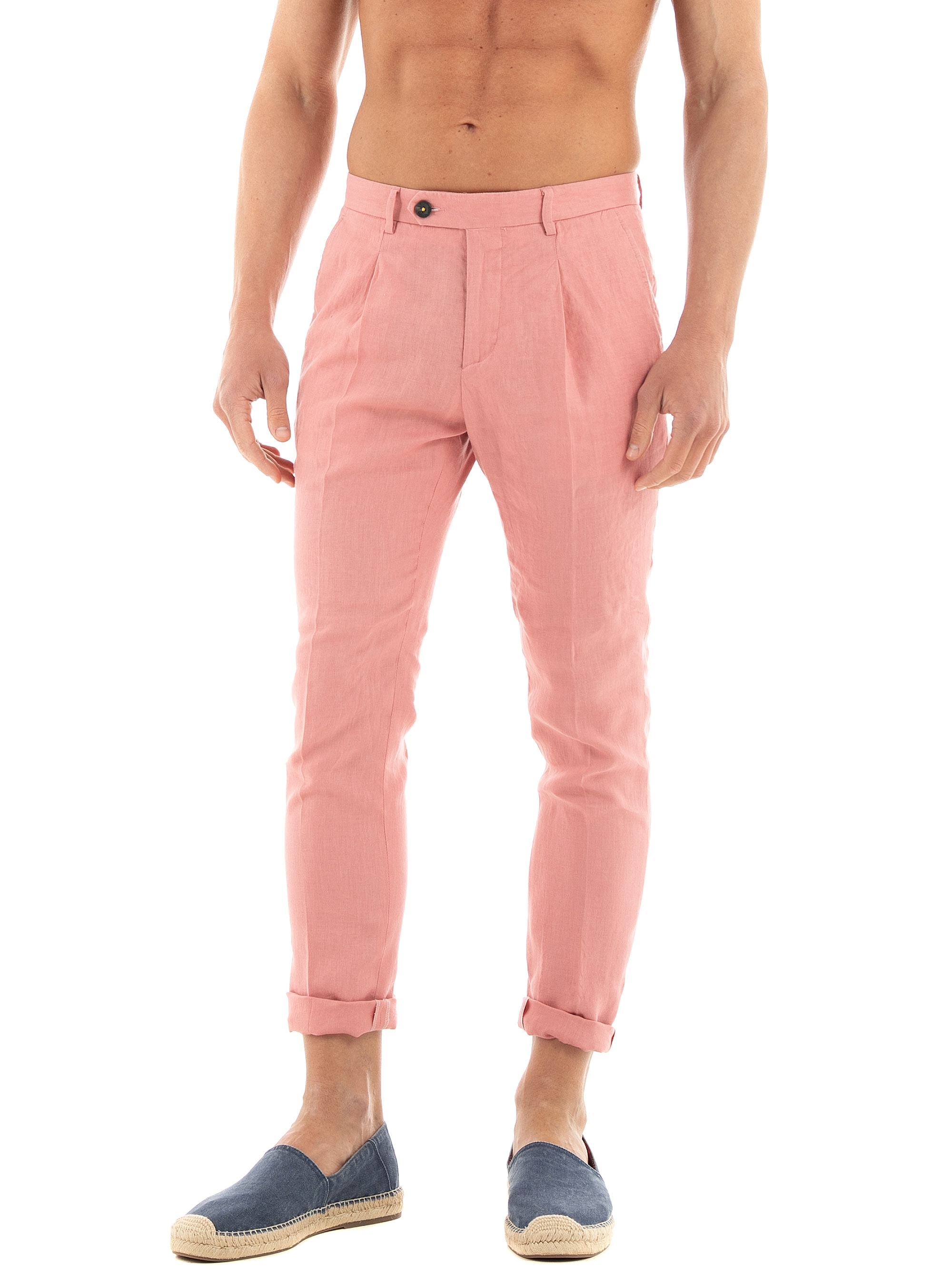 Manuel Ritz Linen Pants - Dusty Pink
