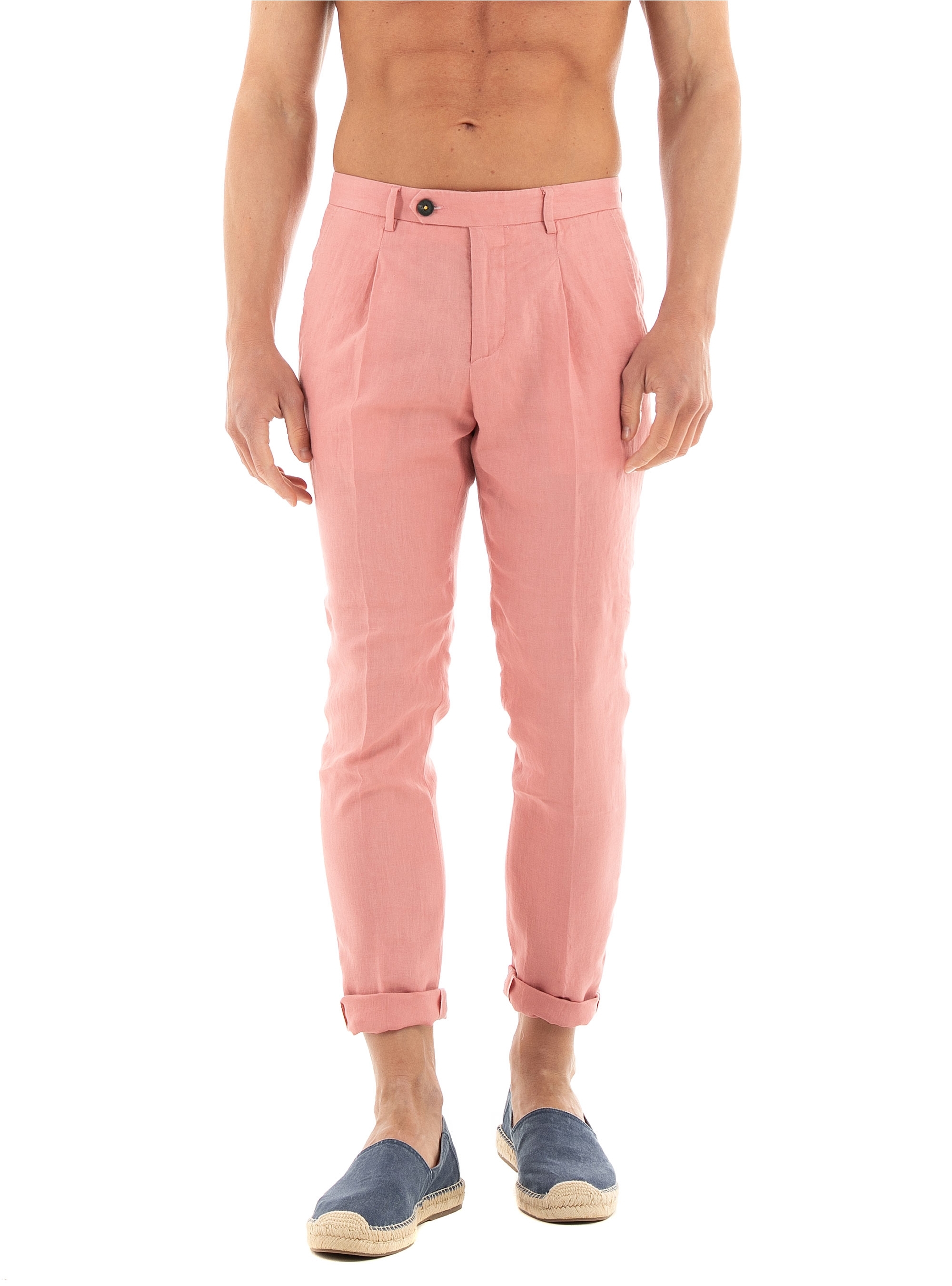 Manuel Ritz Linen Pants - Dusty Pink