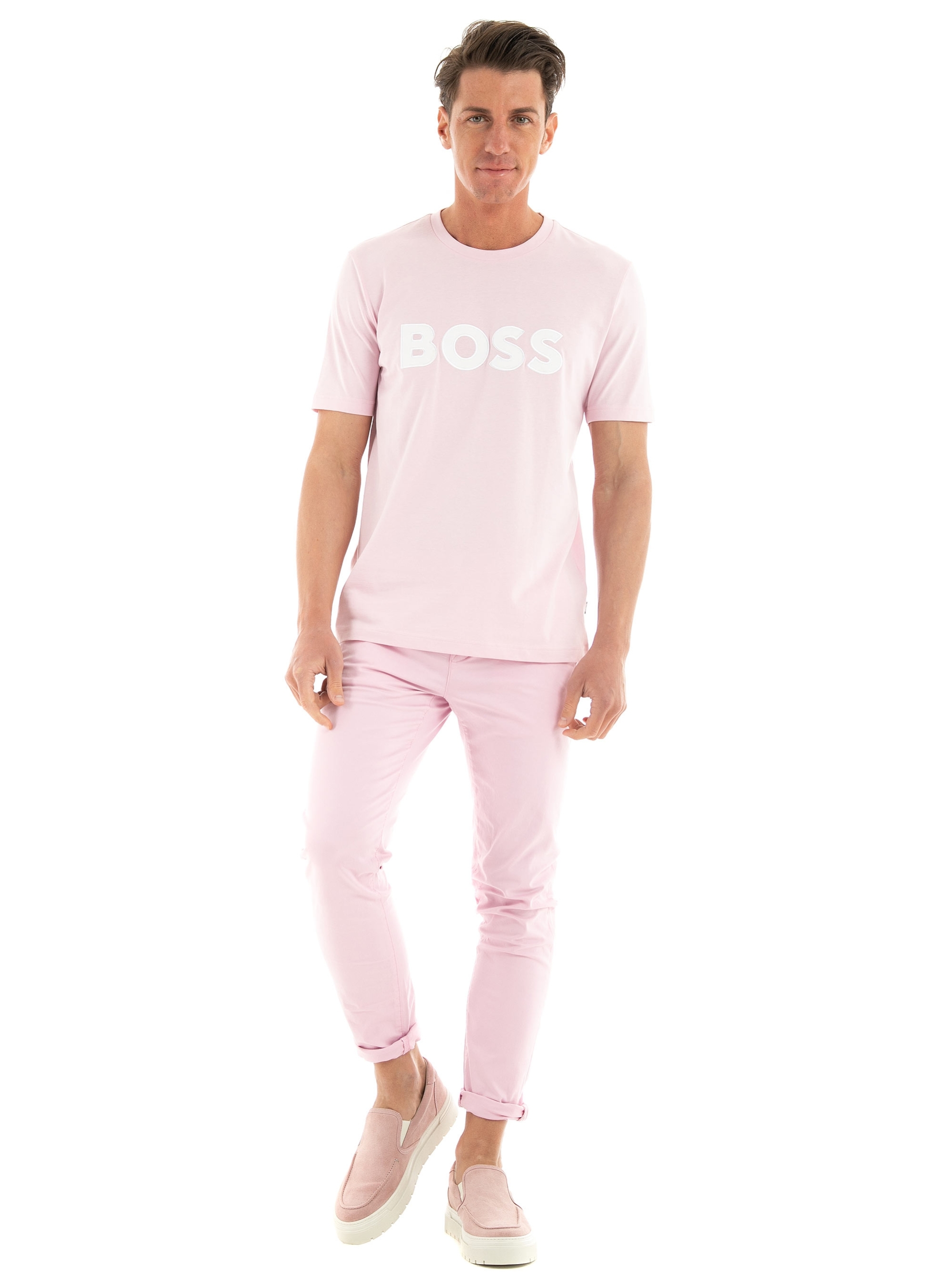 Scotch & Soda Mott- Super Slim Fit Chino Pants - Pale Pink