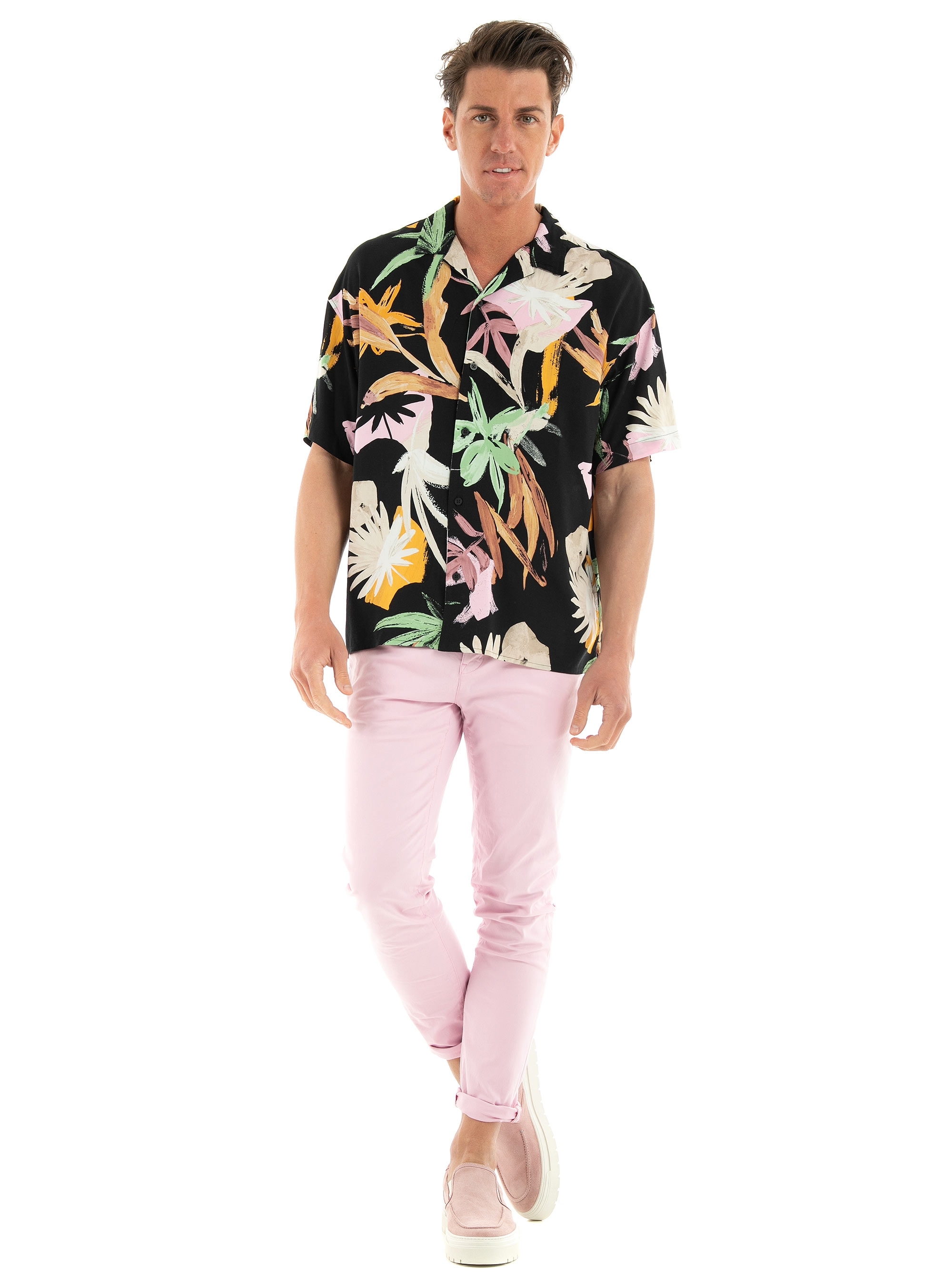 Scotch & Soda Mott- Super Slim Fit Chino Pants - Pale Pink